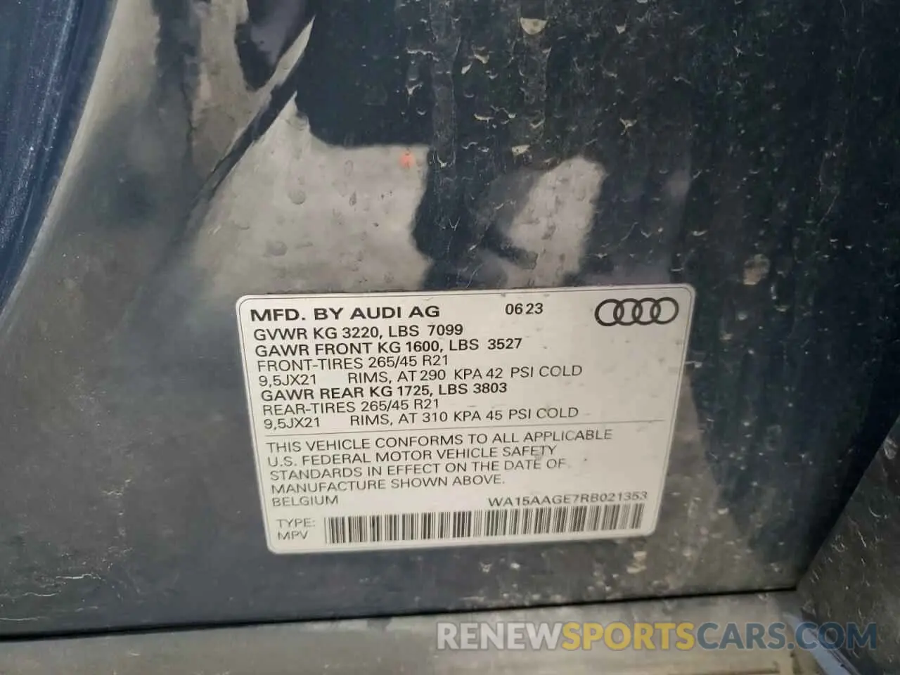 14 Фотография поврежденного автомобиля WA15AAGE7RB021353 AUDI Q8 E-TRON 2024