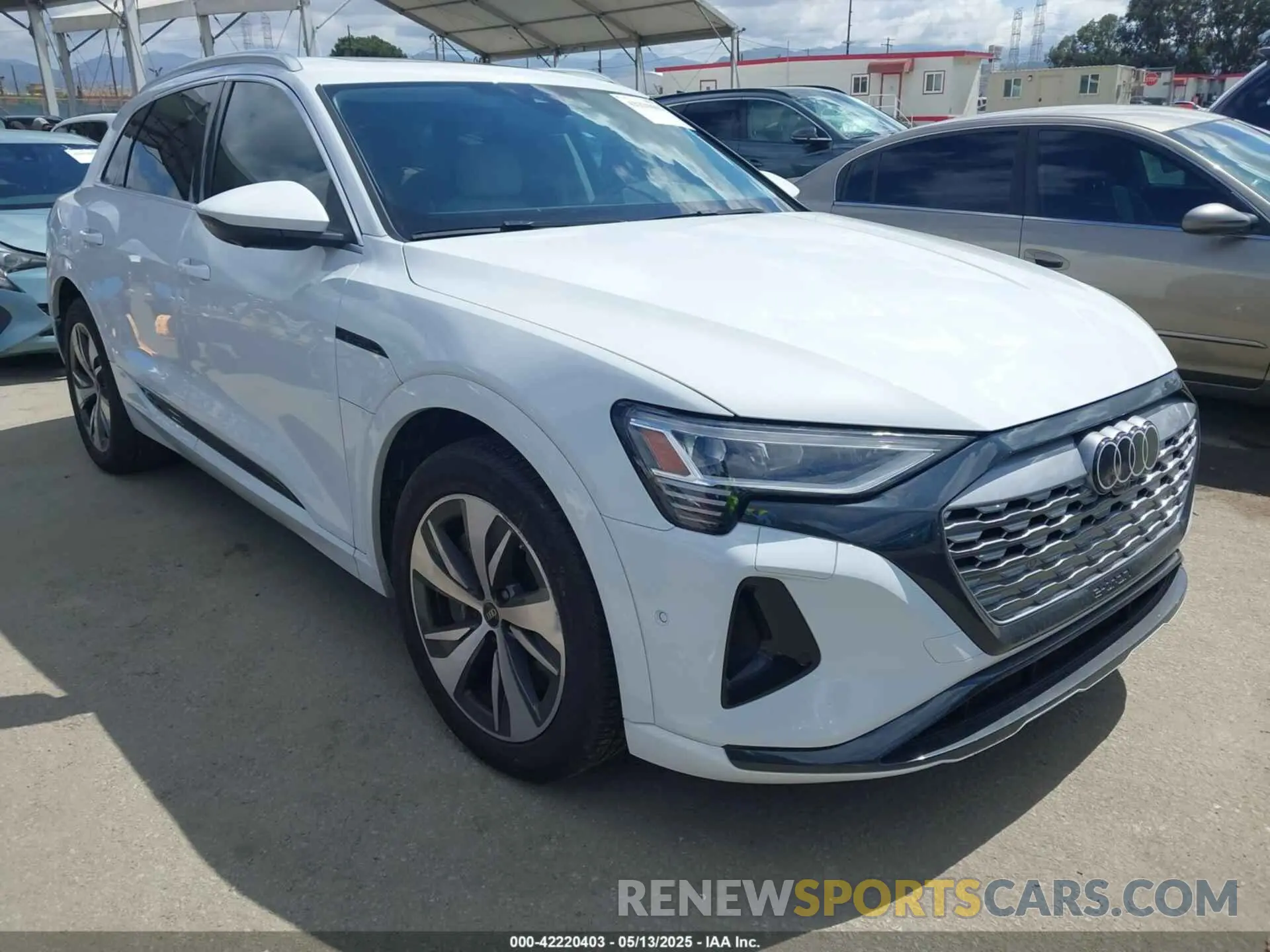 1 Photograph of a damaged car WA15AAGE8RB007266 AUDI Q8 E-TRON 2024