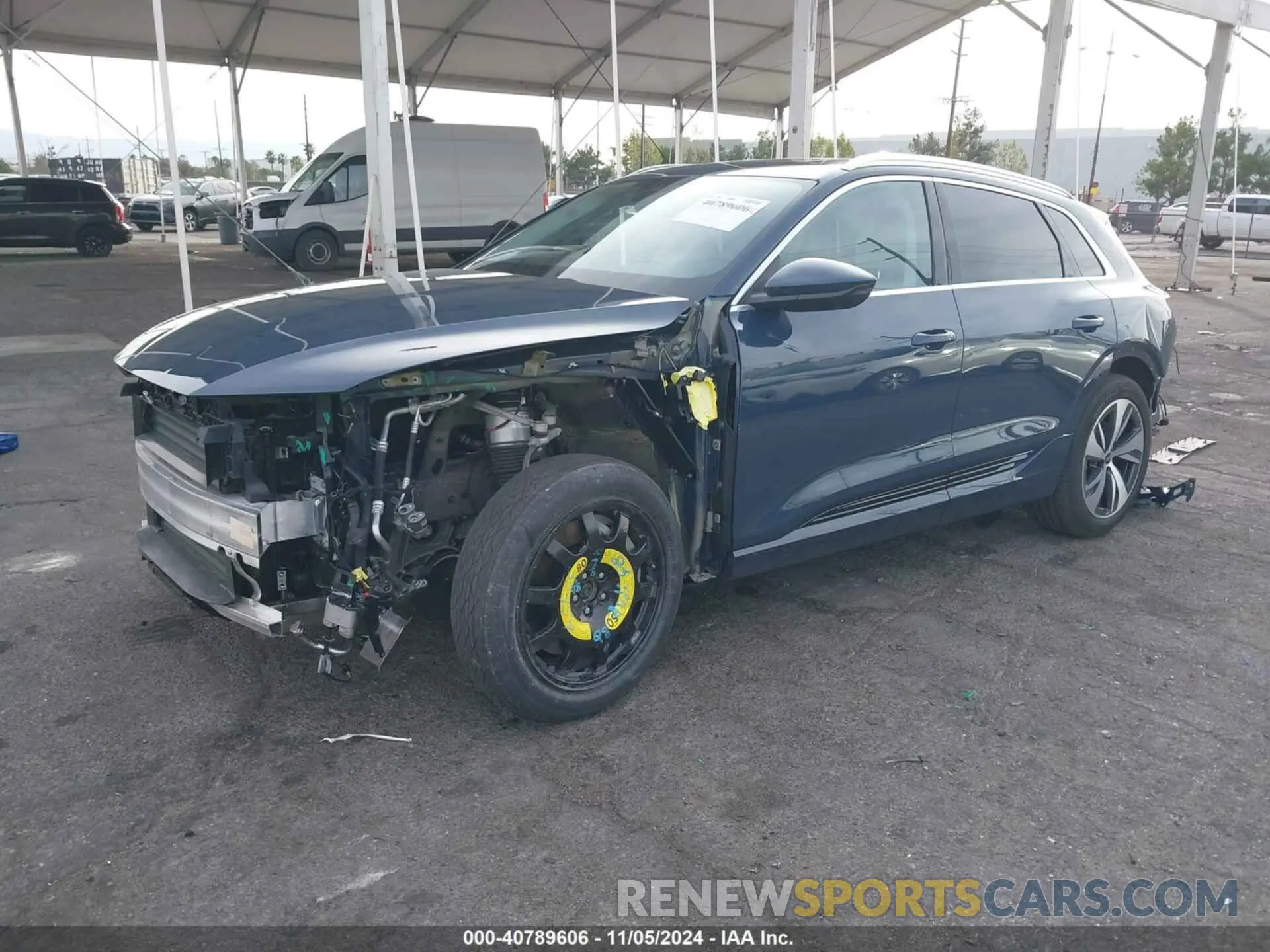2 Photograph of a damaged car WA15AAGE8RB015531 AUDI Q8 E-TRON 2024