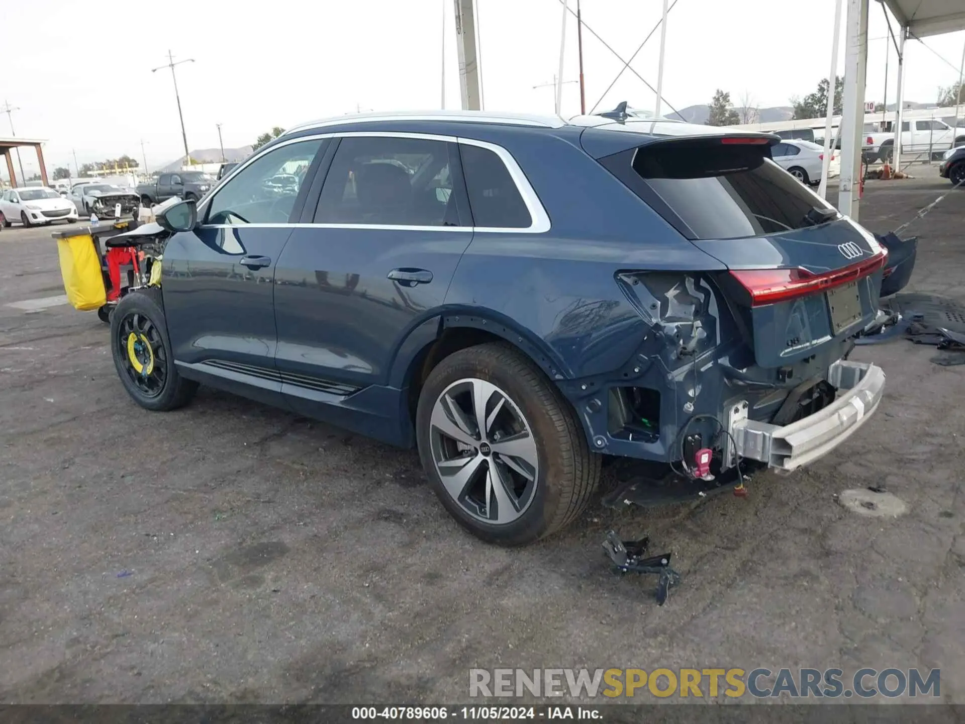3 Photograph of a damaged car WA15AAGE8RB015531 AUDI Q8 E-TRON 2024