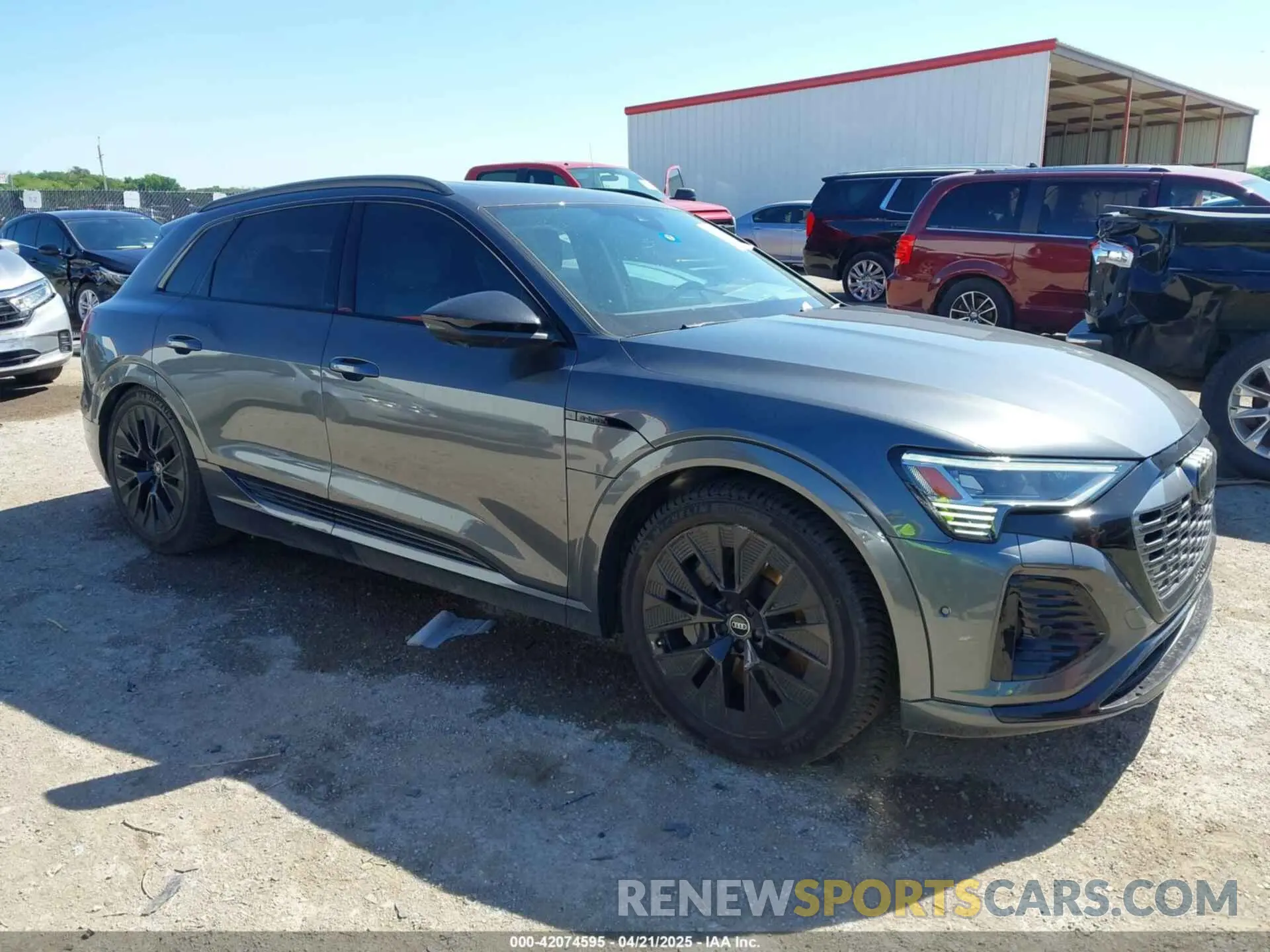 1 Photograph of a damaged car WA16AAGE4RB022187 AUDI Q8 E-TRON 2024