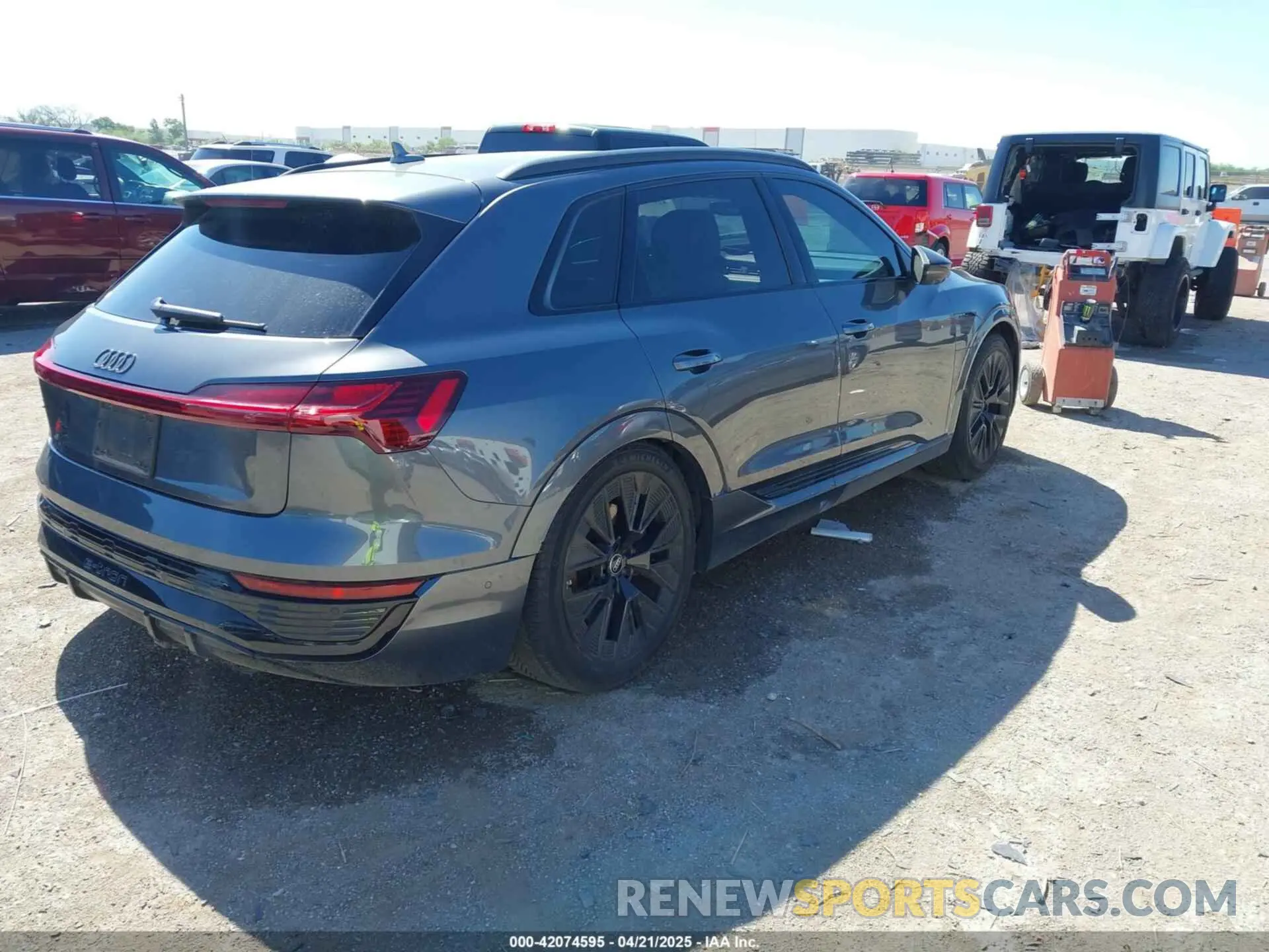 4 Photograph of a damaged car WA16AAGE4RB022187 AUDI Q8 E-TRON 2024