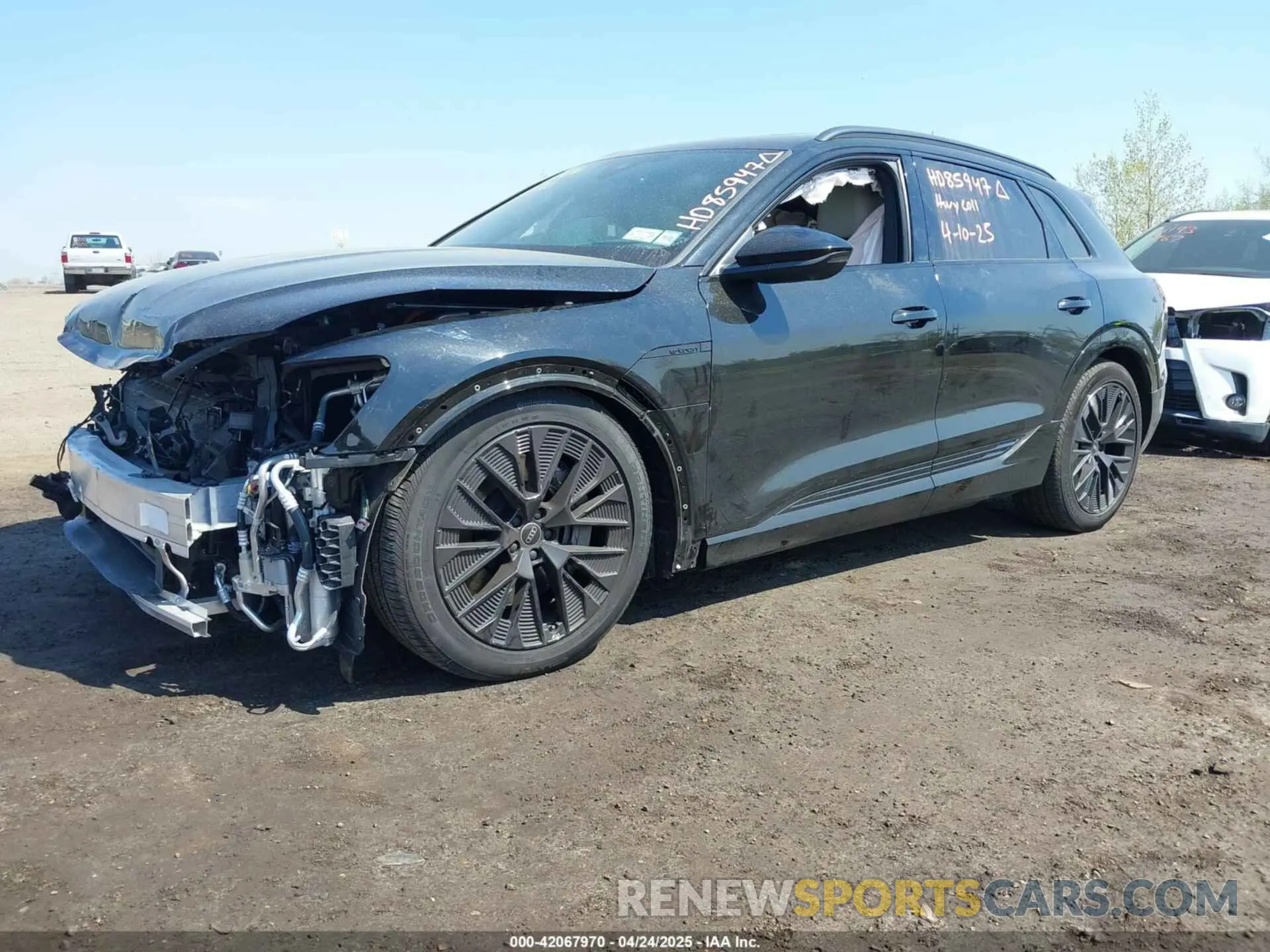2 Photograph of a damaged car WA16ABGE6RB005963 AUDI Q8 E-TRON 2024