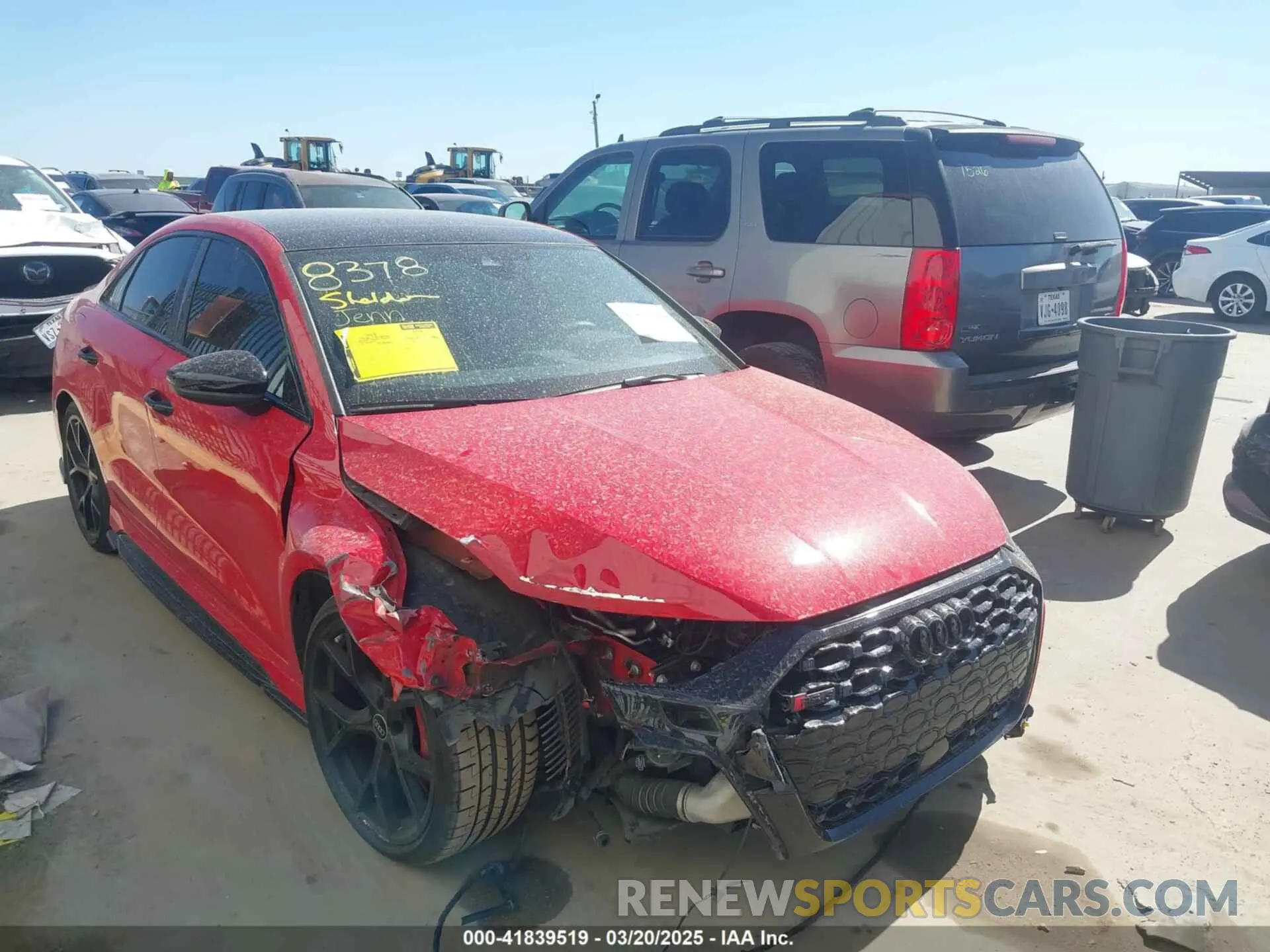 14 Photograph of a damaged car WUAG4DGY0PA903200 AUDI RS 3 2023