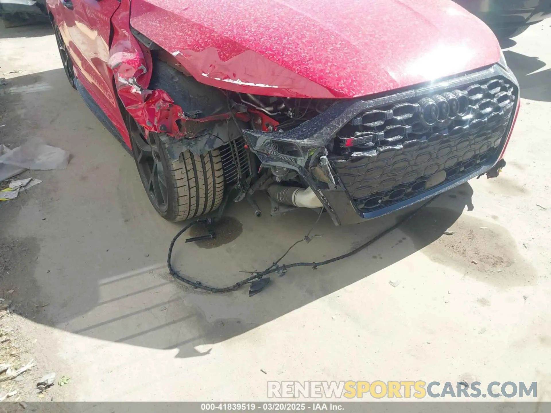 6 Photograph of a damaged car WUAG4DGY0PA903200 AUDI RS 3 2023