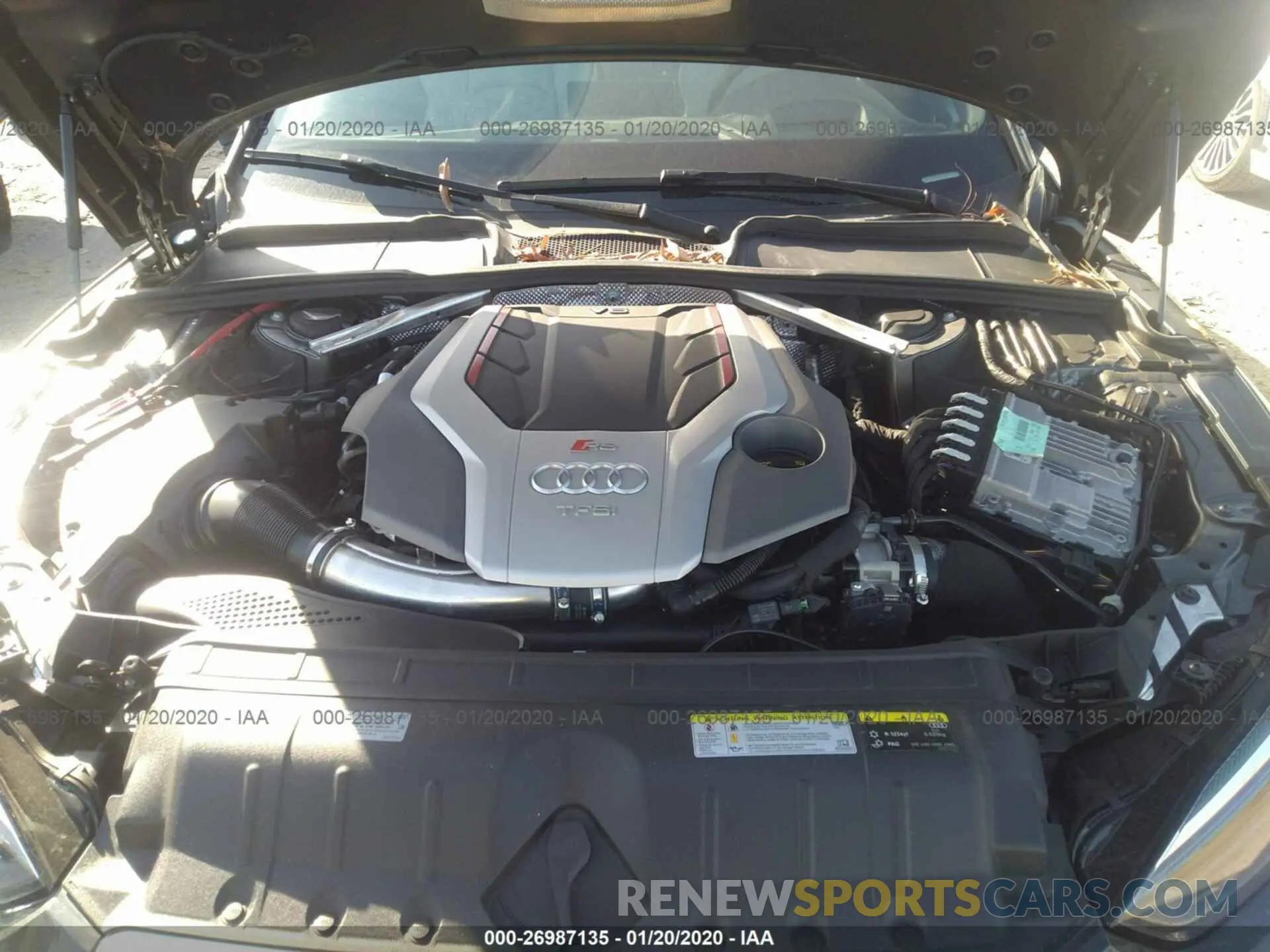 10 Photograph of a damaged car WUABWCF57KA901393 AUDI RS5 2019
