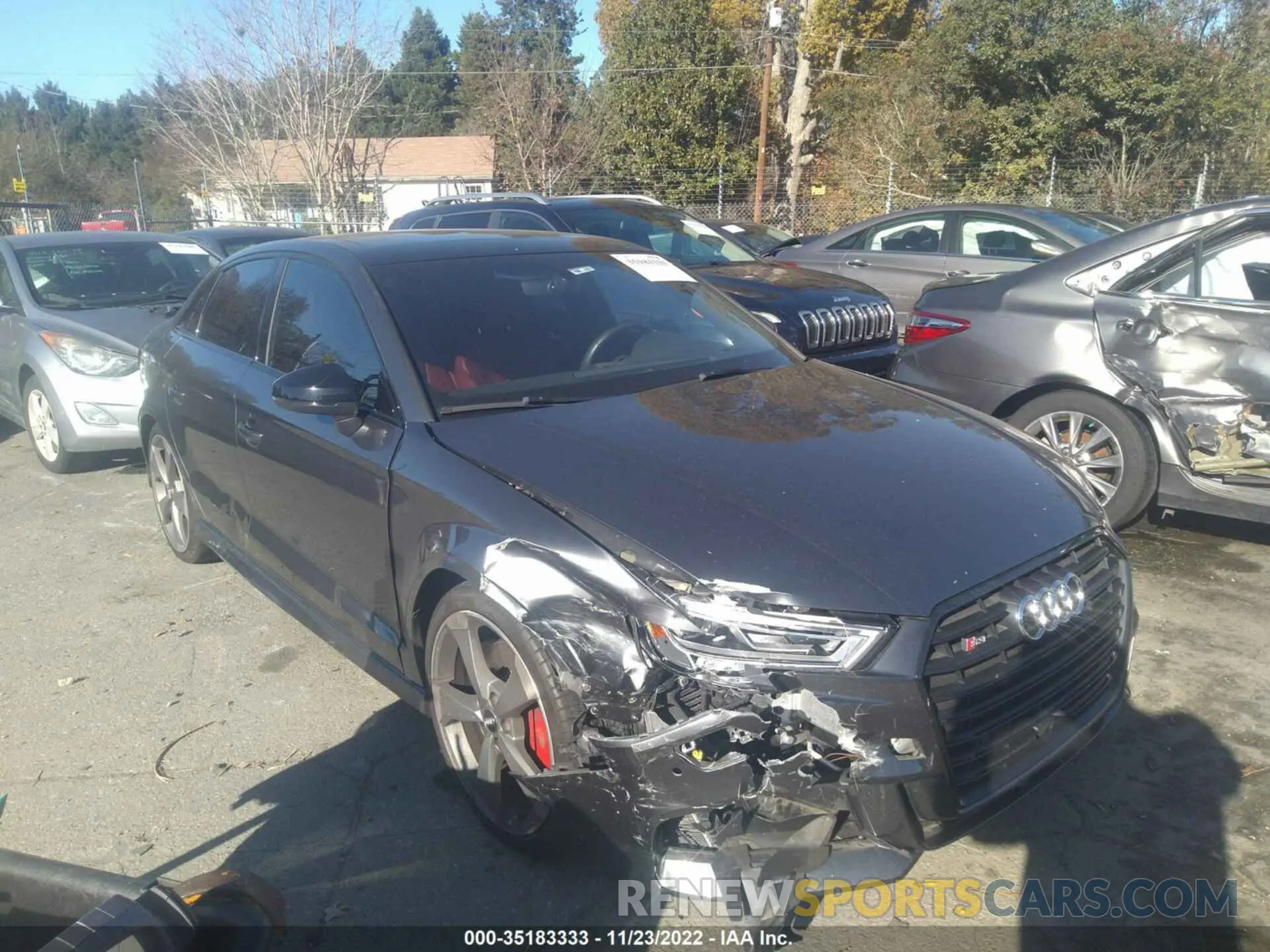 1 Photograph of a damaged car WAUB1GFF7K1018550 AUDI S3 2019
