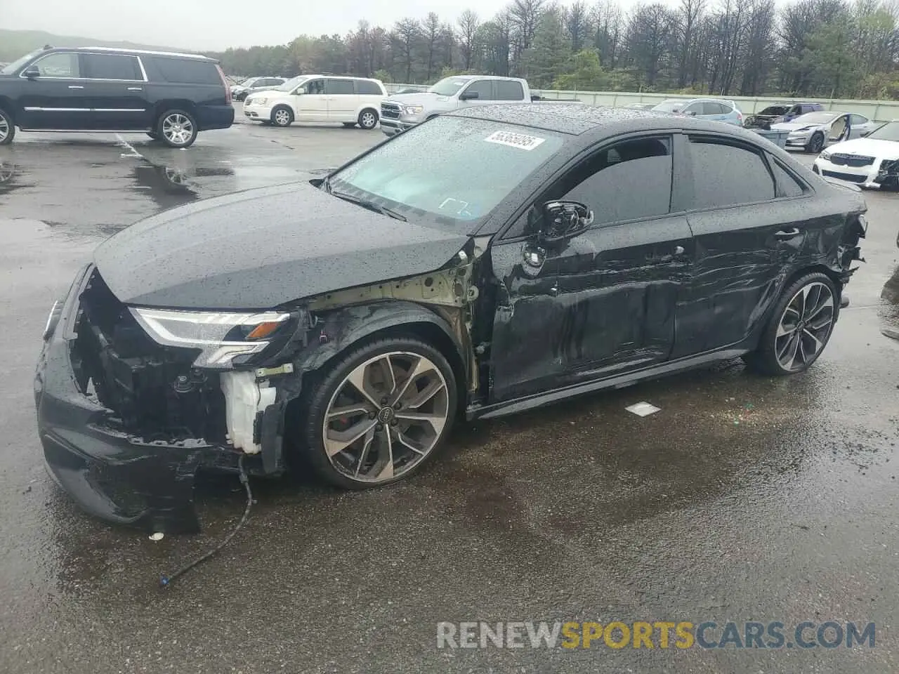 1 Photograph of a damaged car WAUH3DGY6NA088645 AUDI S3 2022