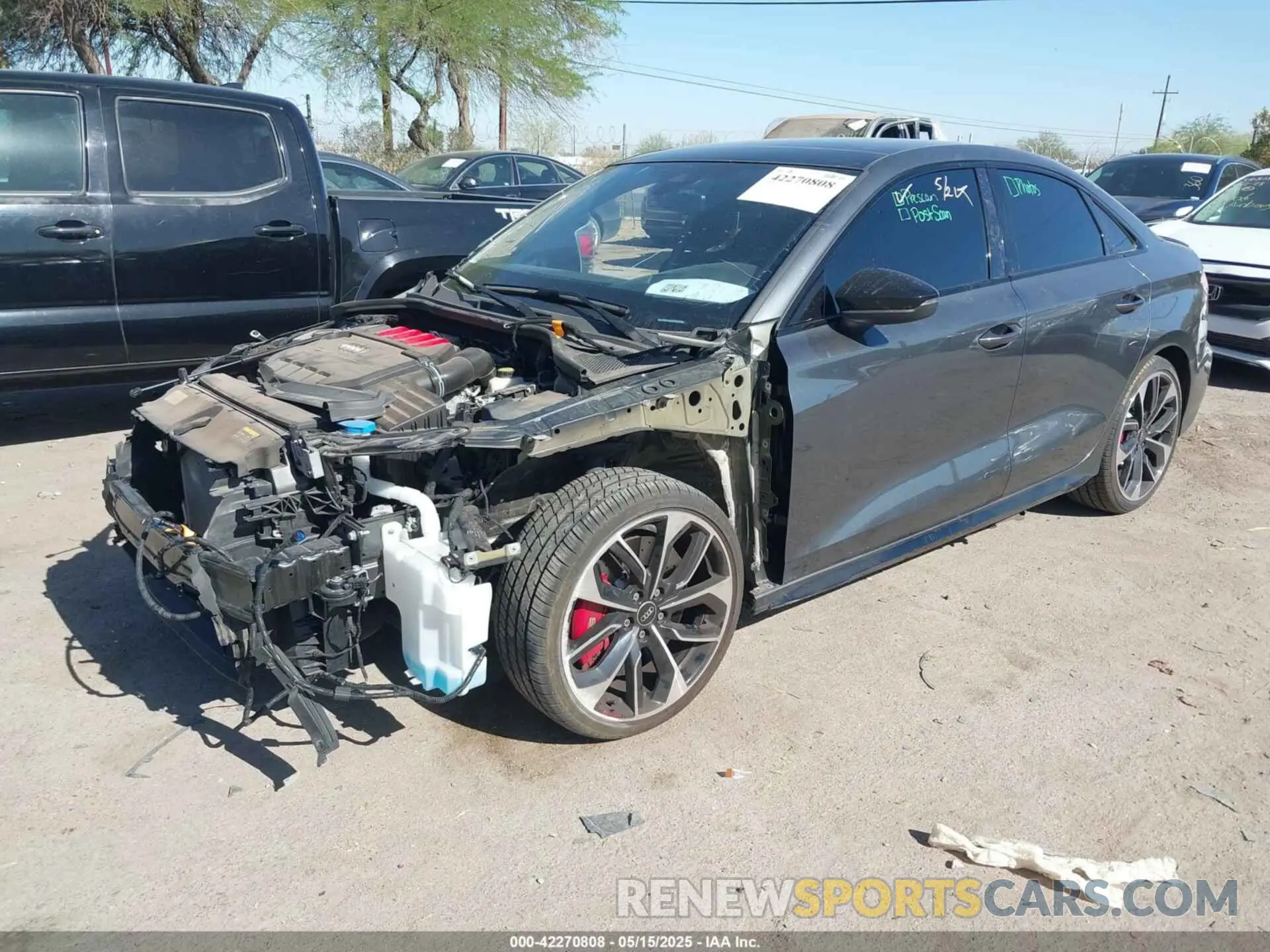 6 Photograph of a damaged car WAUJ3DGY3PA148997 AUDI S3 2023