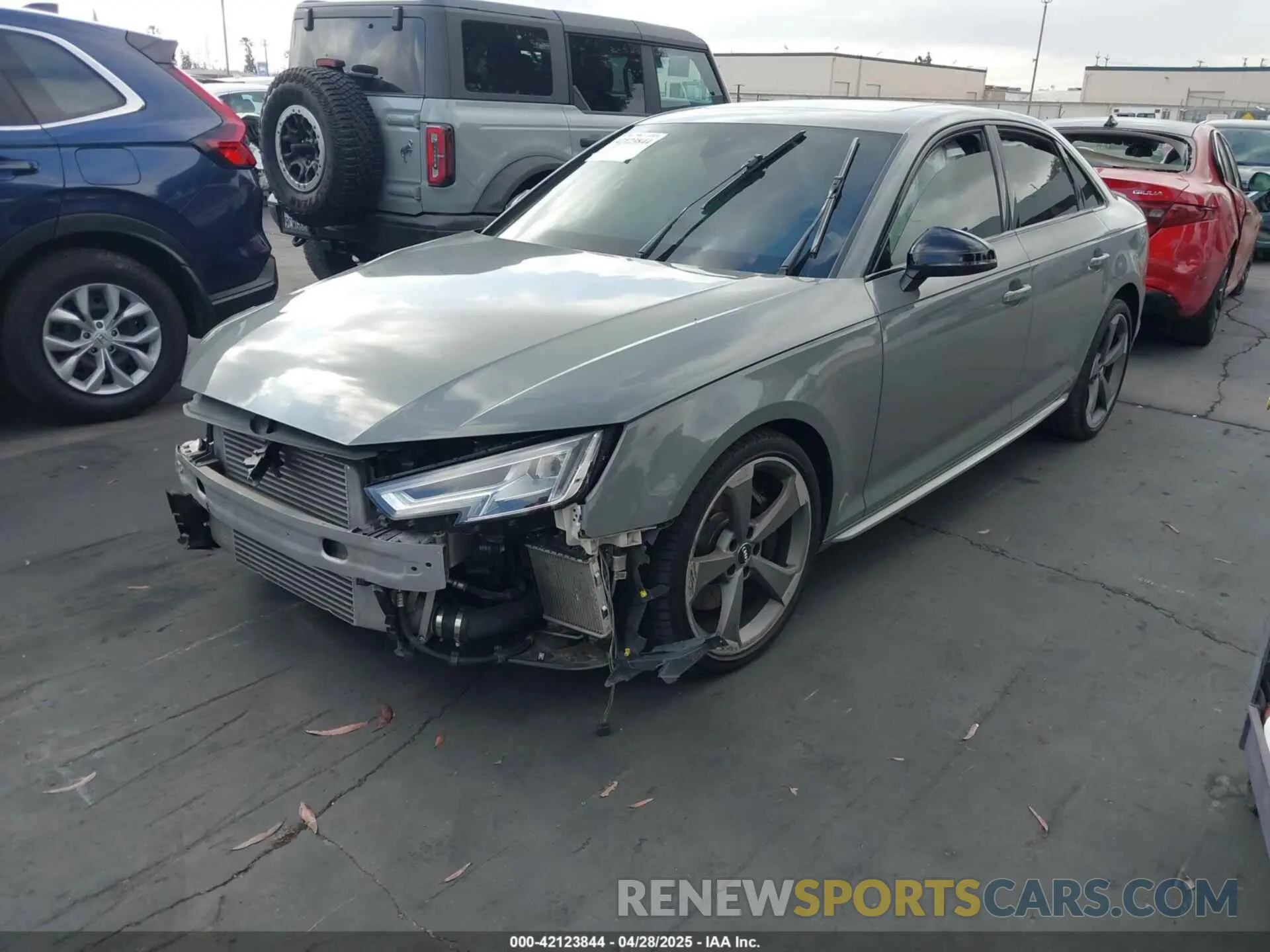 2 Photograph of a damaged car WAUB4AF49KA089090 AUDI S4 2019