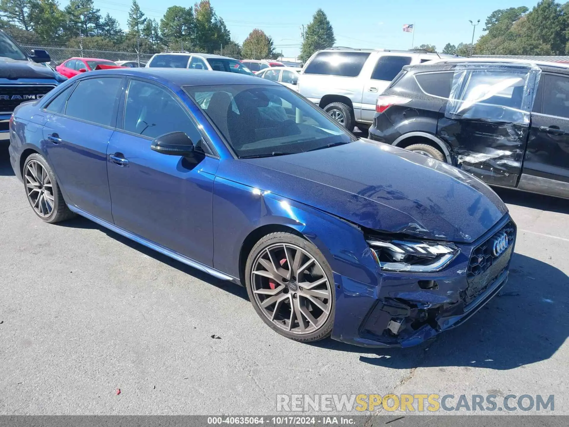 1 Photograph of a damaged car WAUC4AF46LA029063 AUDI S4 2020
