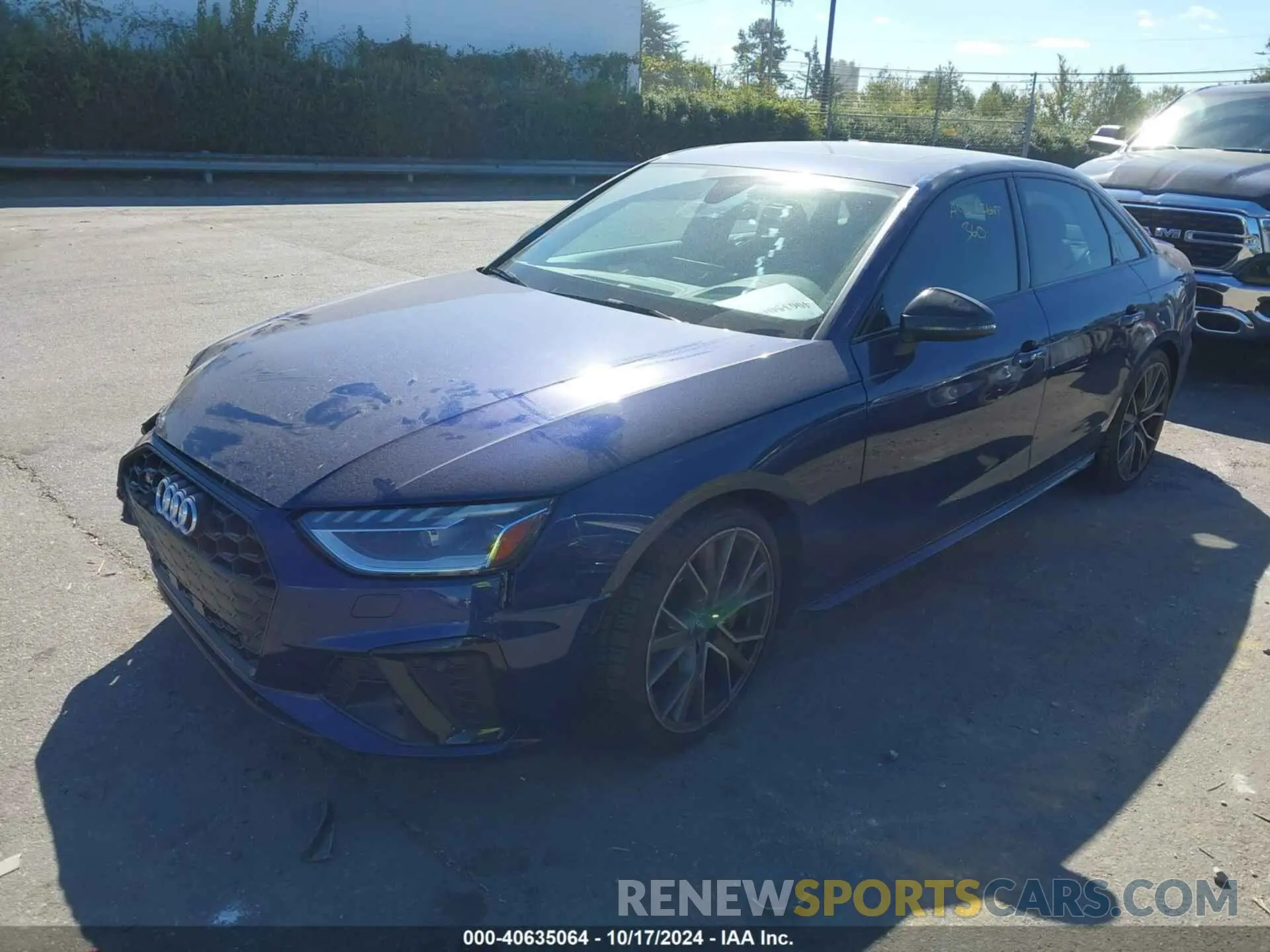 2 Photograph of a damaged car WAUC4AF46LA029063 AUDI S4 2020