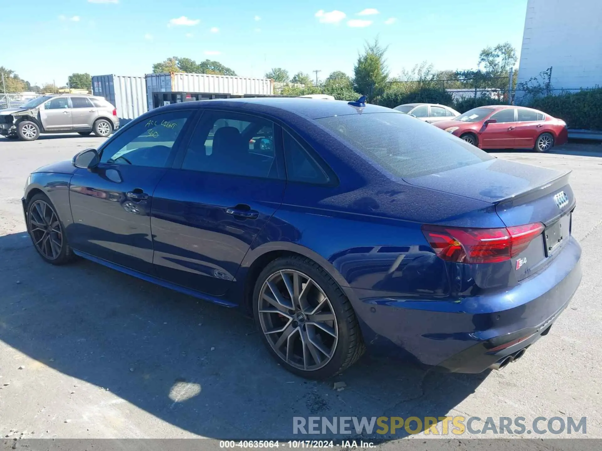 3 Photograph of a damaged car WAUC4AF46LA029063 AUDI S4 2020