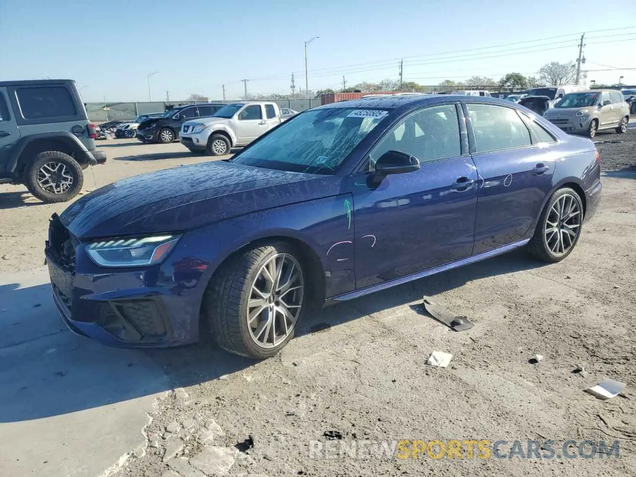1 Photograph of a damaged car WAUB4AF48NA017446 AUDI S4/RS4 2022