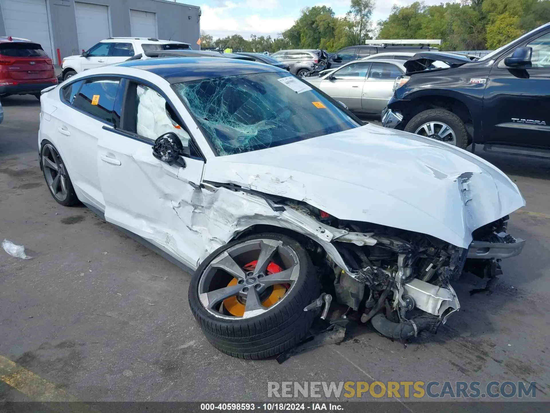 1 Photograph of a damaged car WAUB4CF56KA002654 AUDI S5 2019
