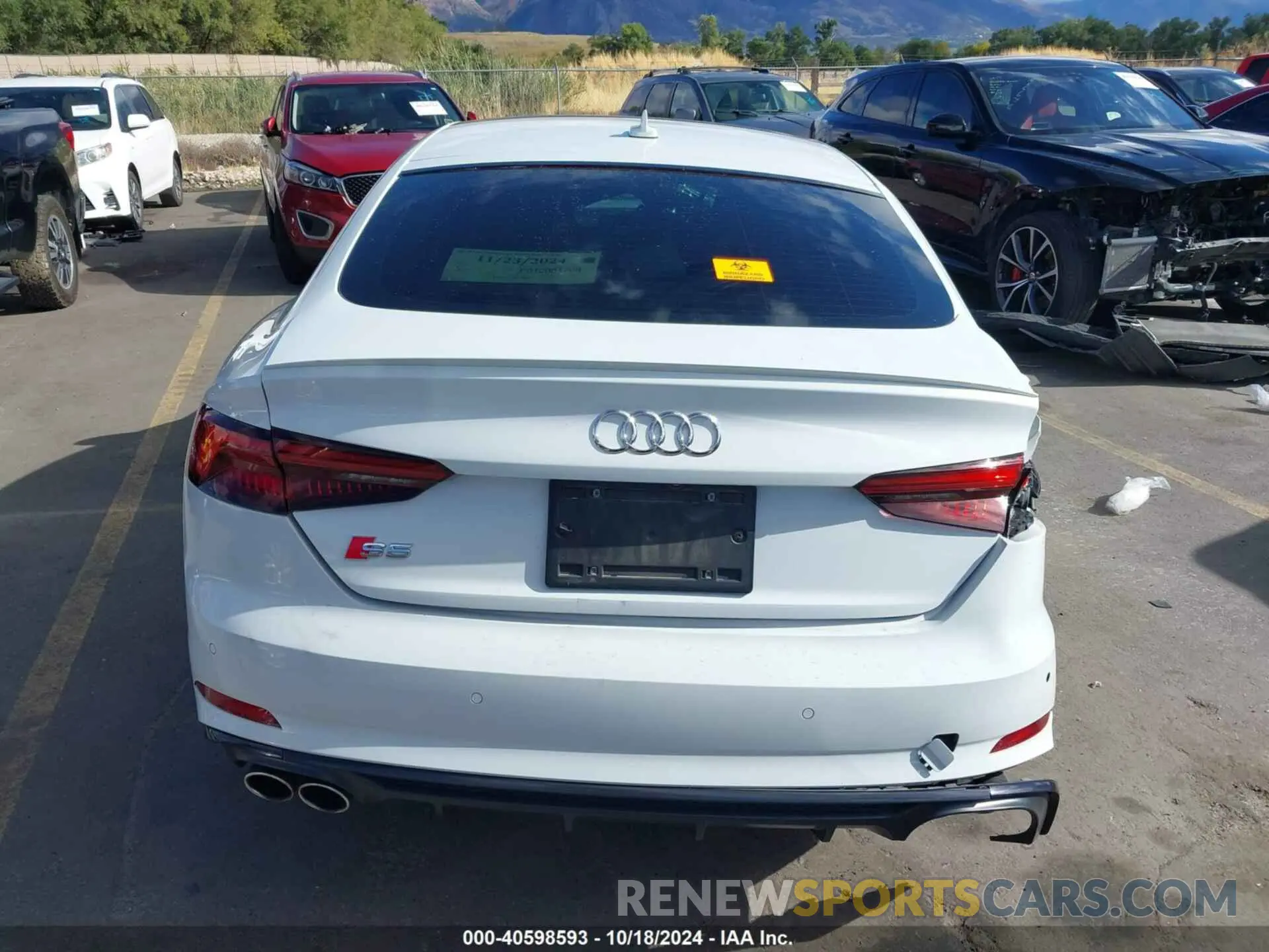 15 Photograph of a damaged car WAUB4CF56KA002654 AUDI S5 2019