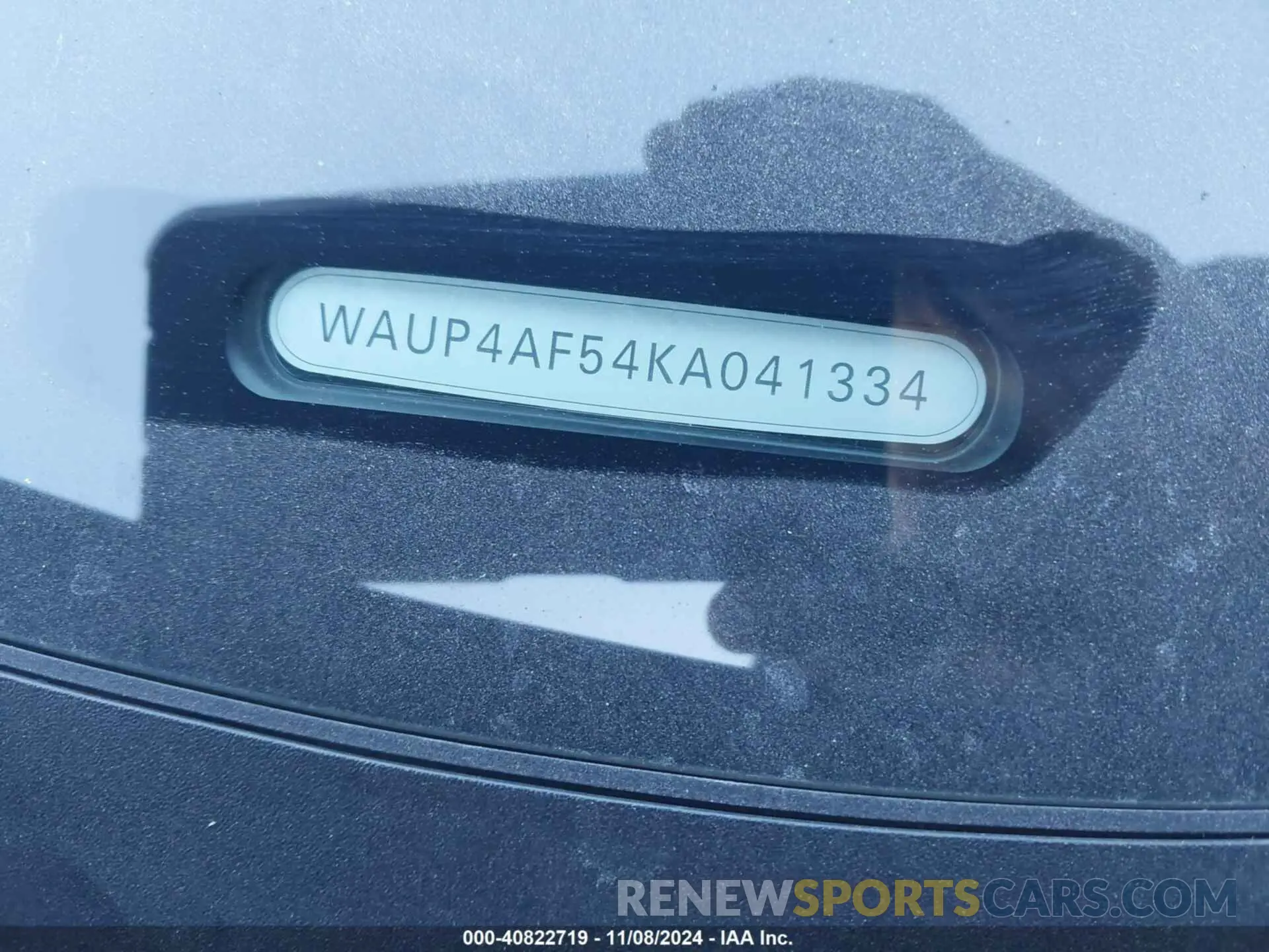 12 Photograph of a damaged car WAUP4AF54KA041334 AUDI S5 2019