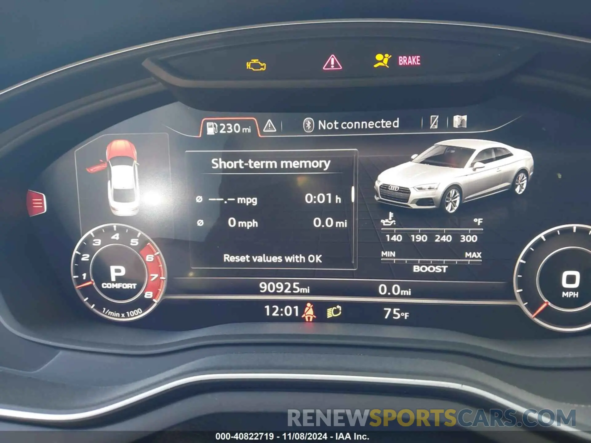 7 Photograph of a damaged car WAUP4AF54KA041334 AUDI S5 2019