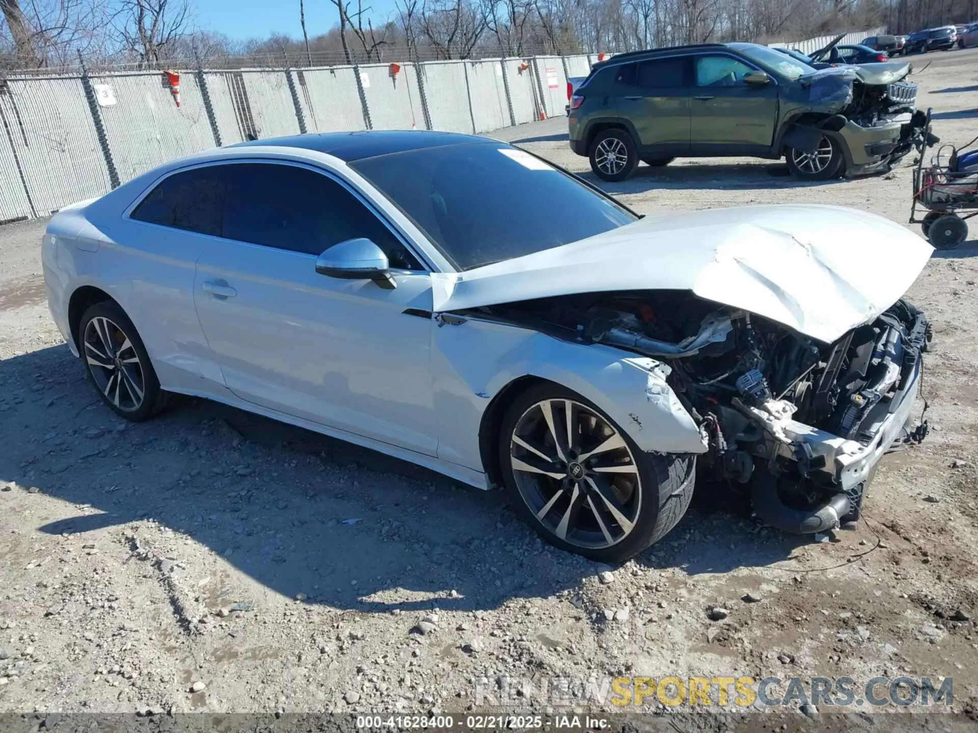 1 Photograph of a damaged car WAUP4AF54NA031486 AUDI S5 2022