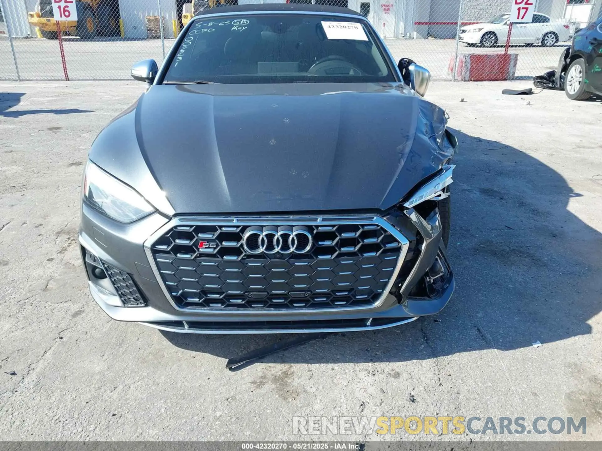 6 Photograph of a damaged car WAUY4GF56LN002231 AUDI S5 CABRIOLET 2020