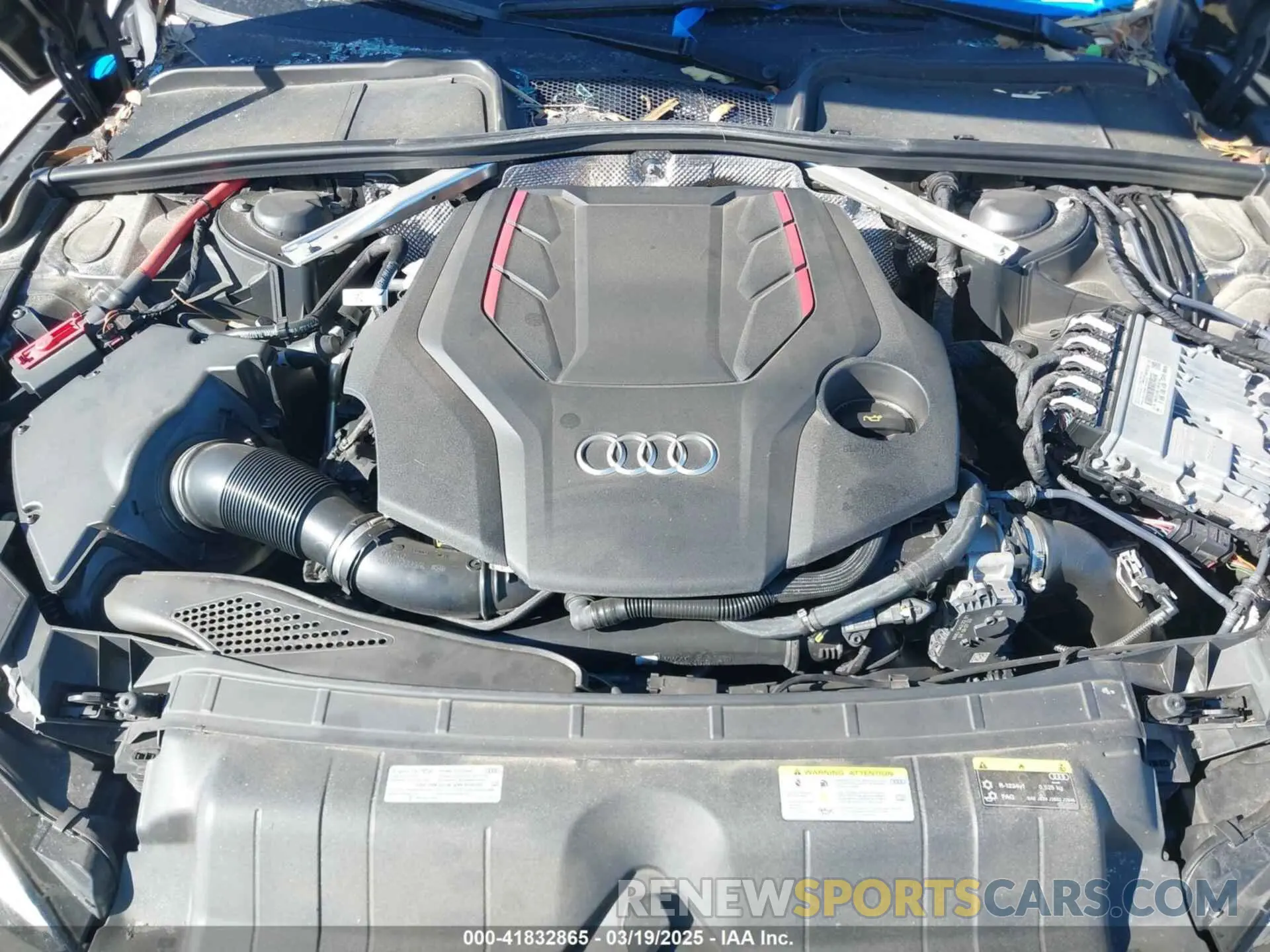 10 Фотография поврежденного автомобиля WAUA4CF59NA032604 AUDI S5 SPORTBACK 2022