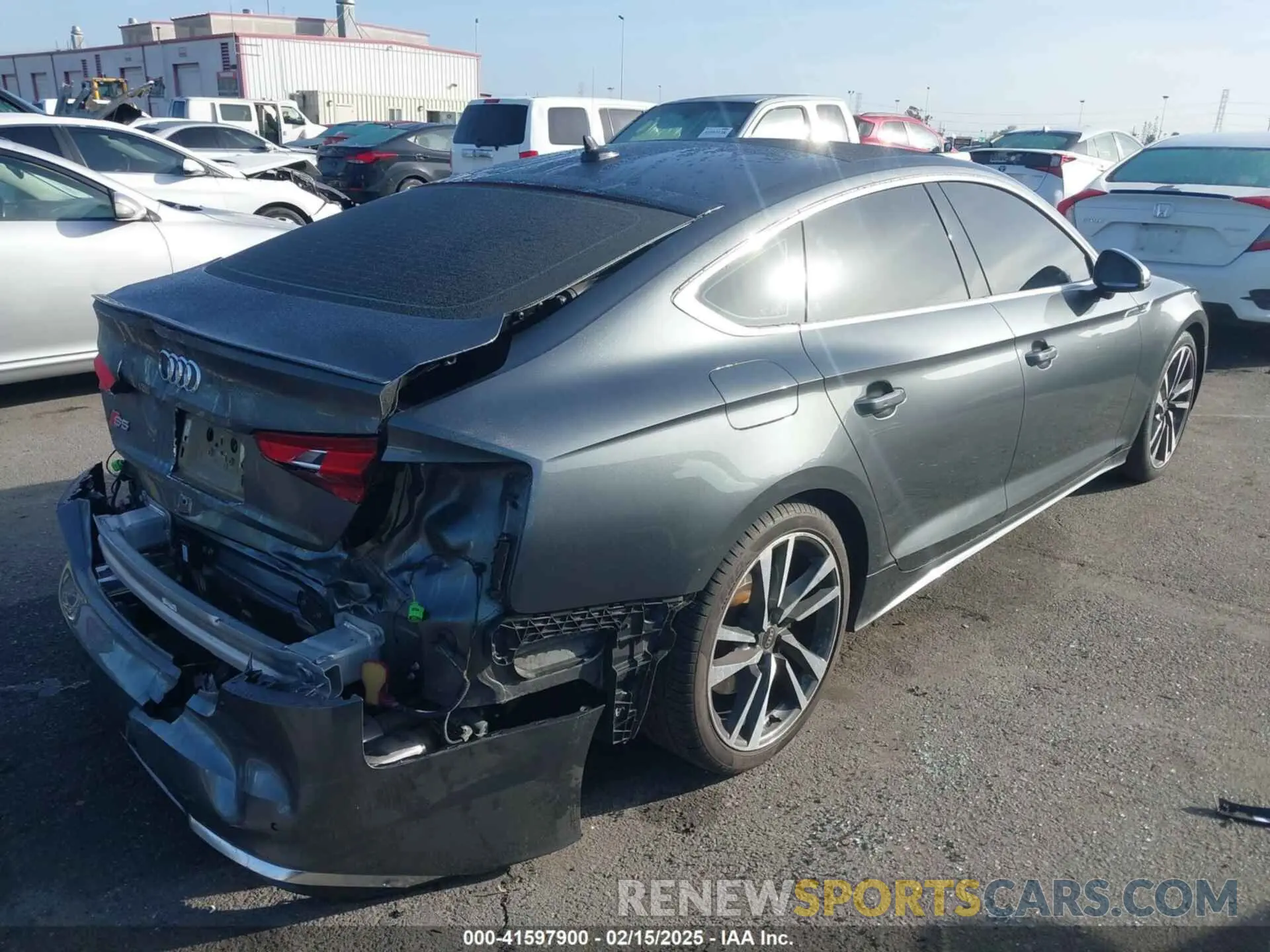 4 Фотография поврежденного автомобиля WAUC4CF55PA001605 AUDI S5 SPORTBACK 2023