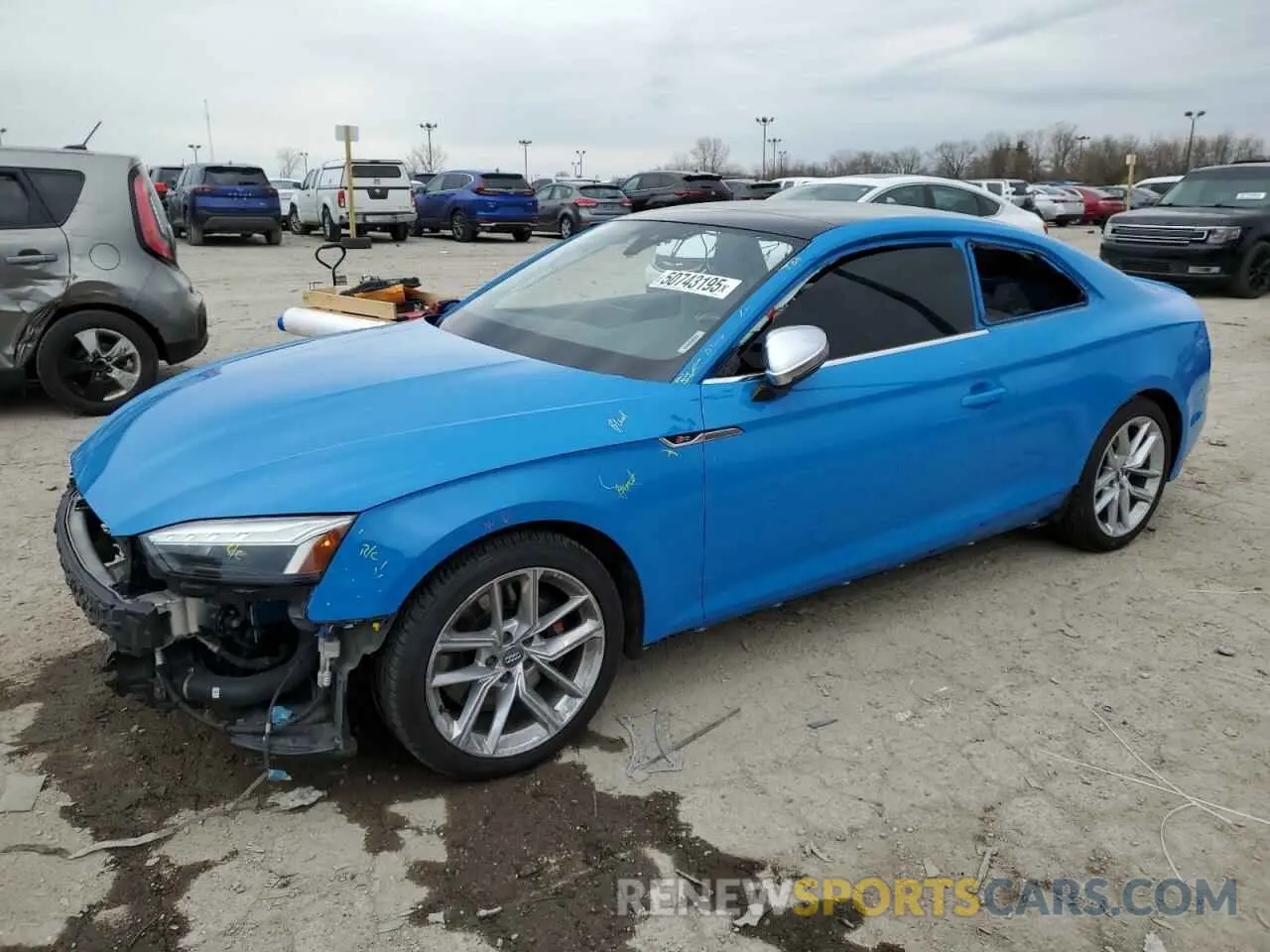 1 Фотография поврежденного автомобиля WAUP4AF58MA009344 AUDI S5/RS5 2021