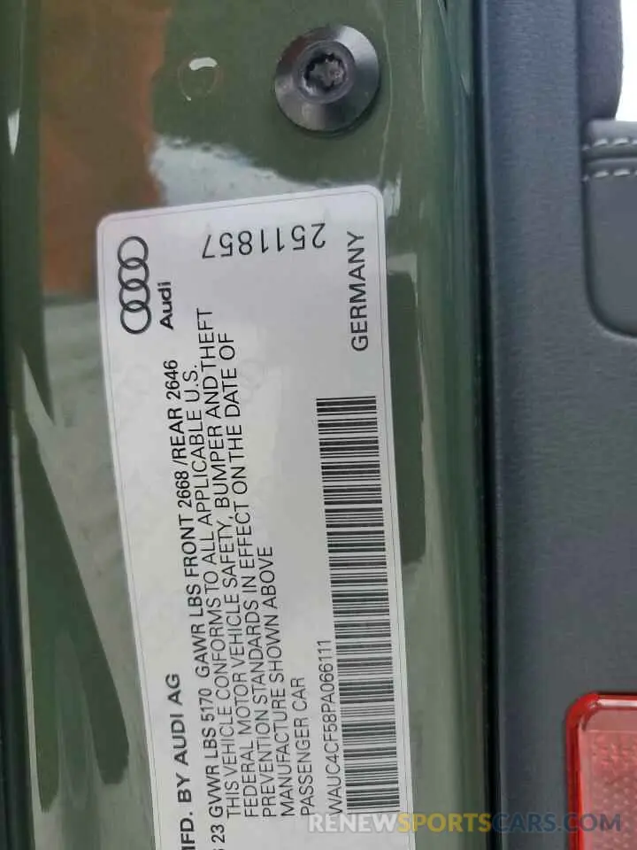 13 Фотография поврежденного автомобиля WAUC4CF58PA066111 AUDI S5/RS5 2023