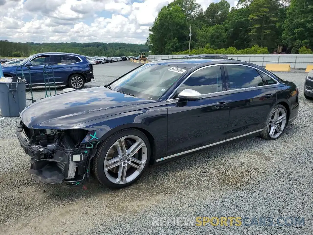 1 Photograph of a damaged car WAU8SAF87LN001957 AUDI S8 2020