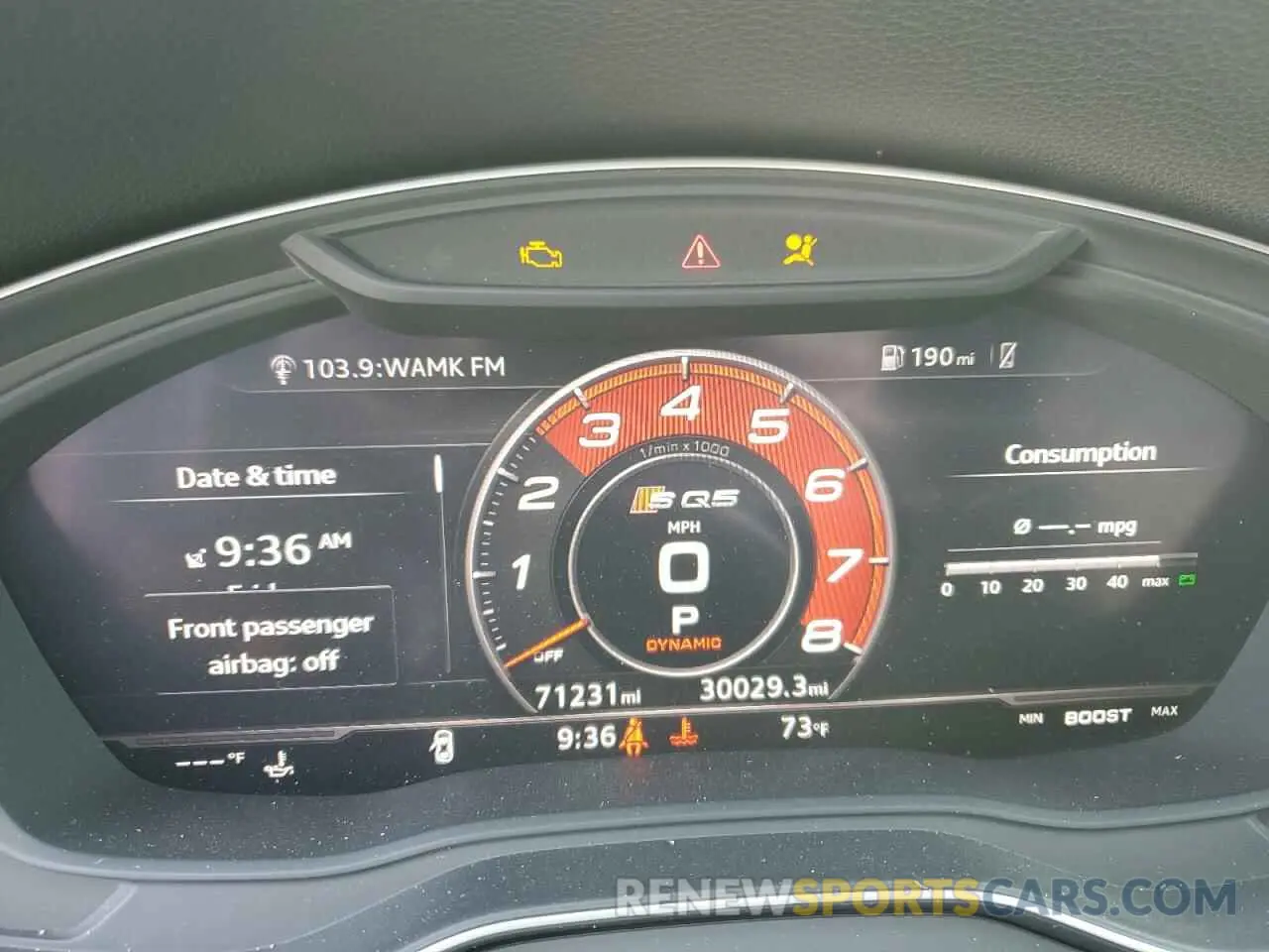 9 Фотография поврежденного автомобиля WA1B4AFY6K2007309 AUDI SQ5 2019
