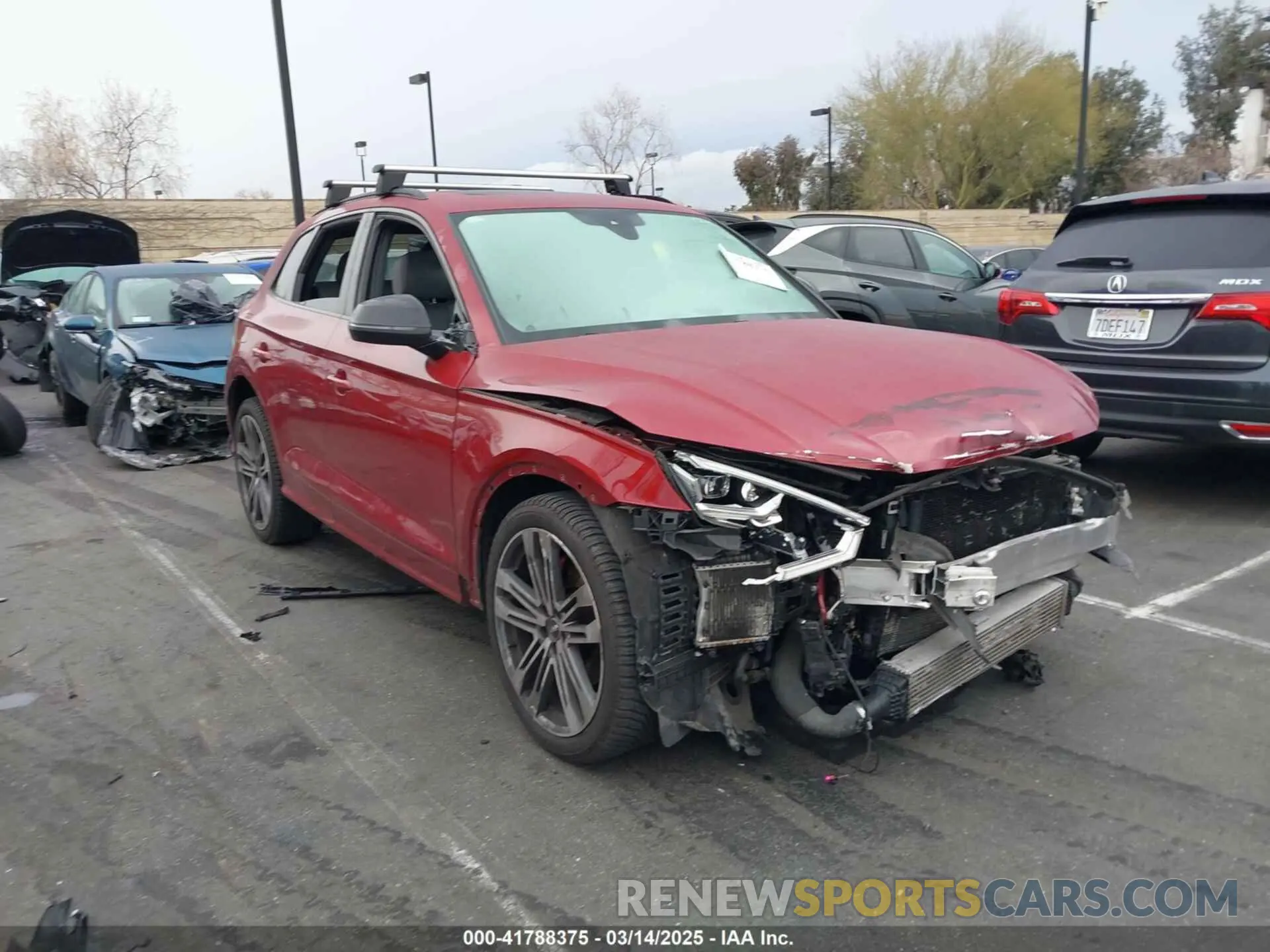 1 Photograph of a damaged car WA1B4AFY8K2004346 AUDI SQ5 2019