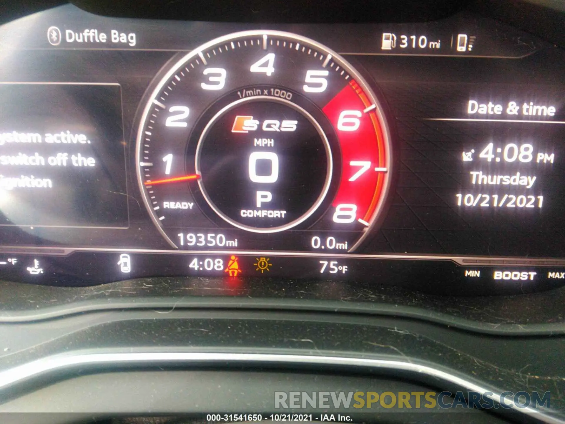 7 Фотография поврежденного автомобиля WA1B4BFY3K2111648 AUDI SQ5 2019