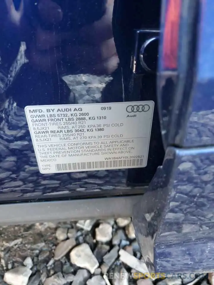 13 Photograph of a damaged car WA1B4AFY0L2022521 AUDI SQ5 2020