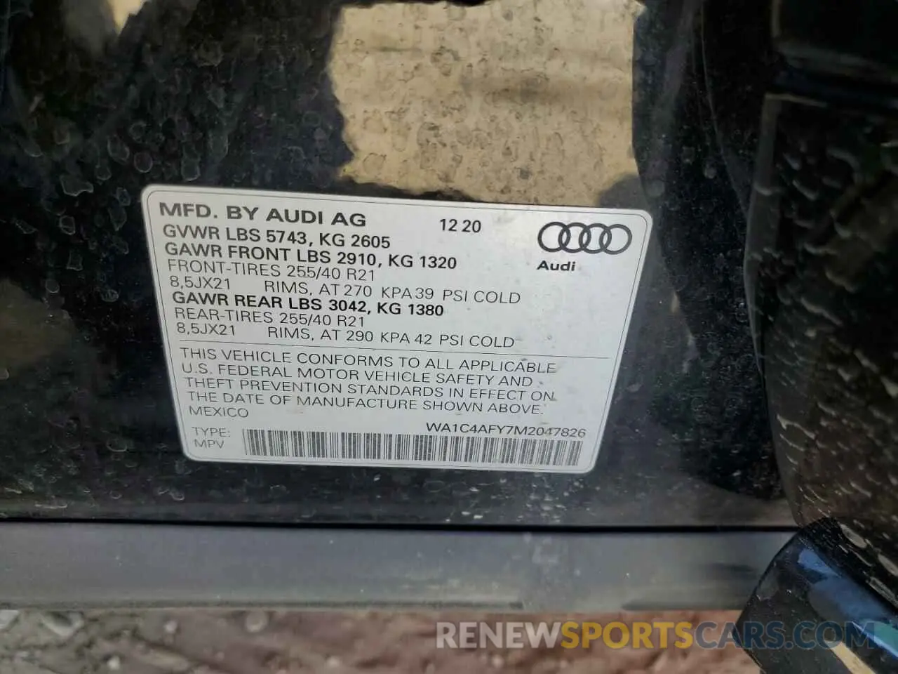 15 Фотография поврежденного автомобиля WA1C4AFY7M2047826 AUDI SQ5 2021