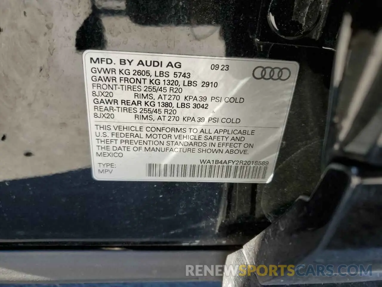 12 Photograph of a damaged car WA1B4AFY2R2018589 AUDI SQ5 2024