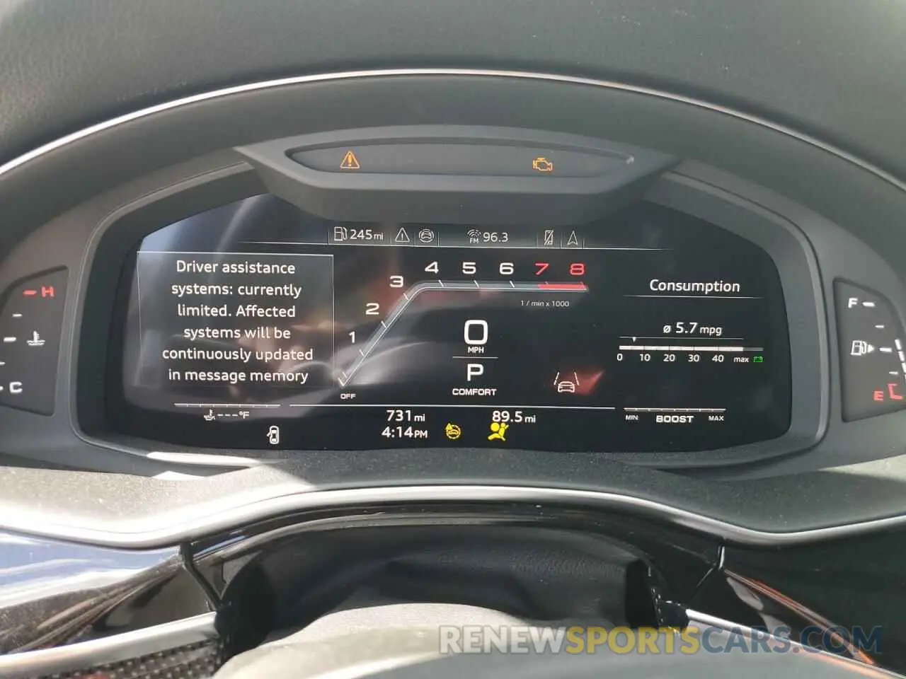 9 Фотография поврежденного автомобиля WA1CWBF14PD045530 AUDI SQ8 2023