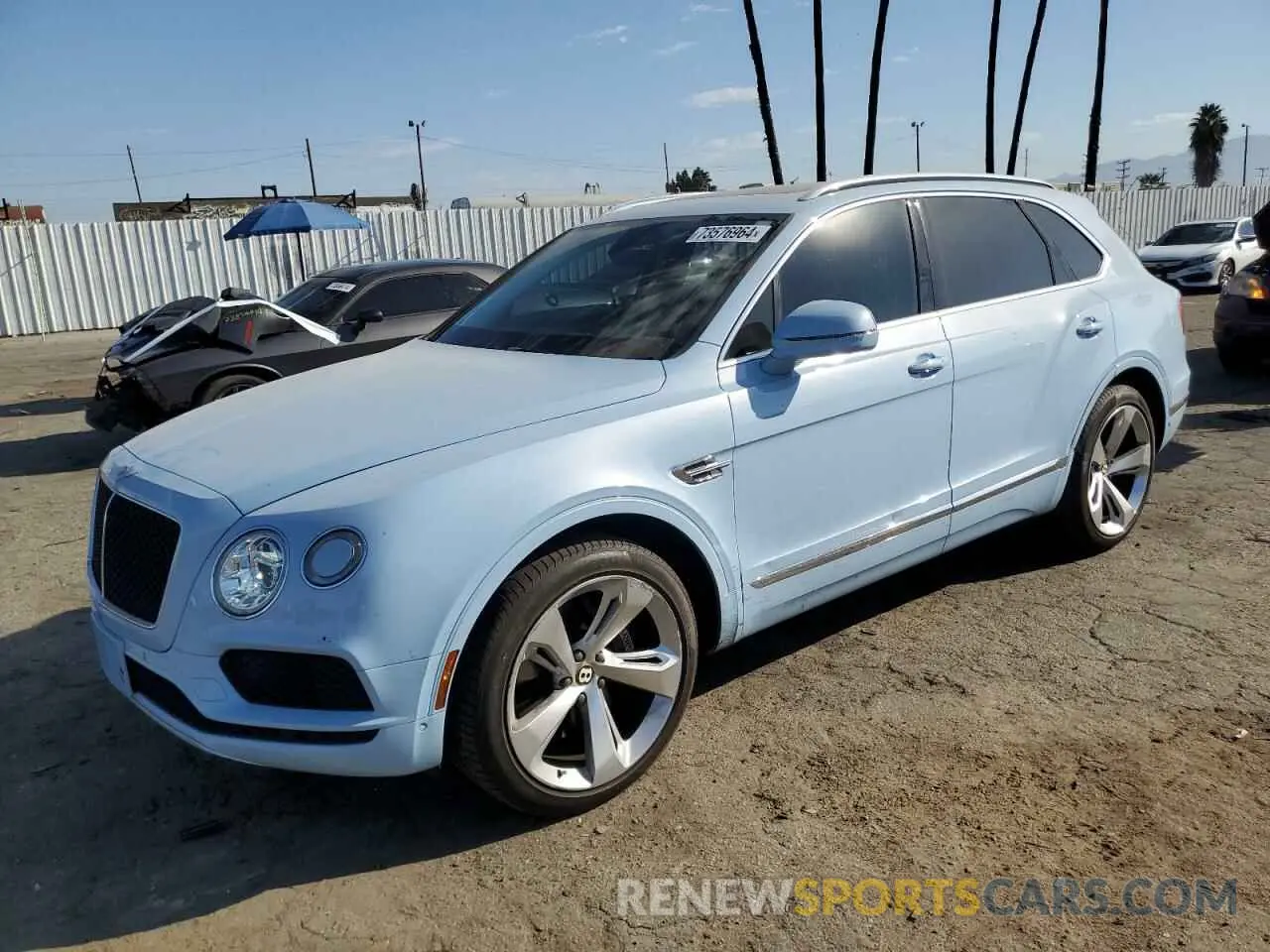 1 Photograph of a damaged car SJAAM2ZV9KC026988 BENTLEY ALL MODELS 2019