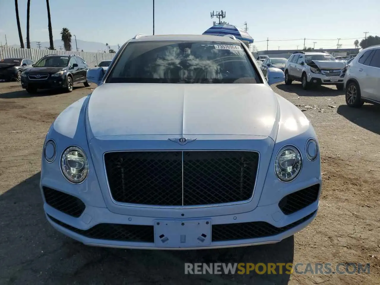 5 Photograph of a damaged car SJAAM2ZV9KC026988 BENTLEY ALL MODELS 2019