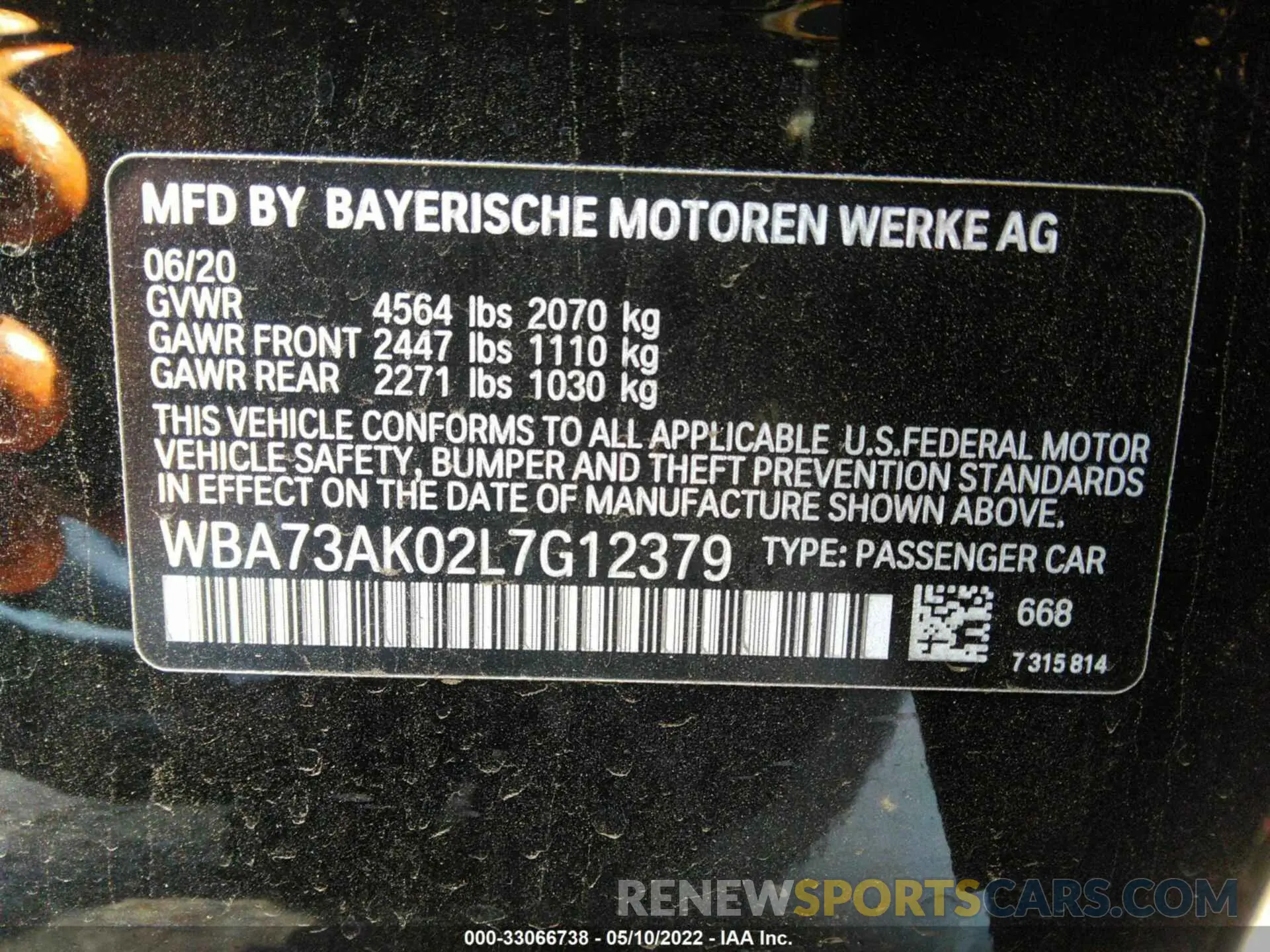 9 Фотография поврежденного автомобиля WBA73AK02L7G12379 BMW 2 SERIES 2020