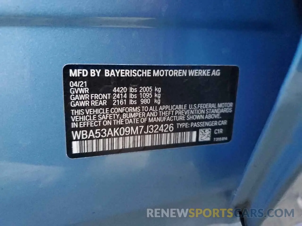 13 Фотография поврежденного автомобиля WBA53AK09M7J32426 BMW 2 SERIES 2021