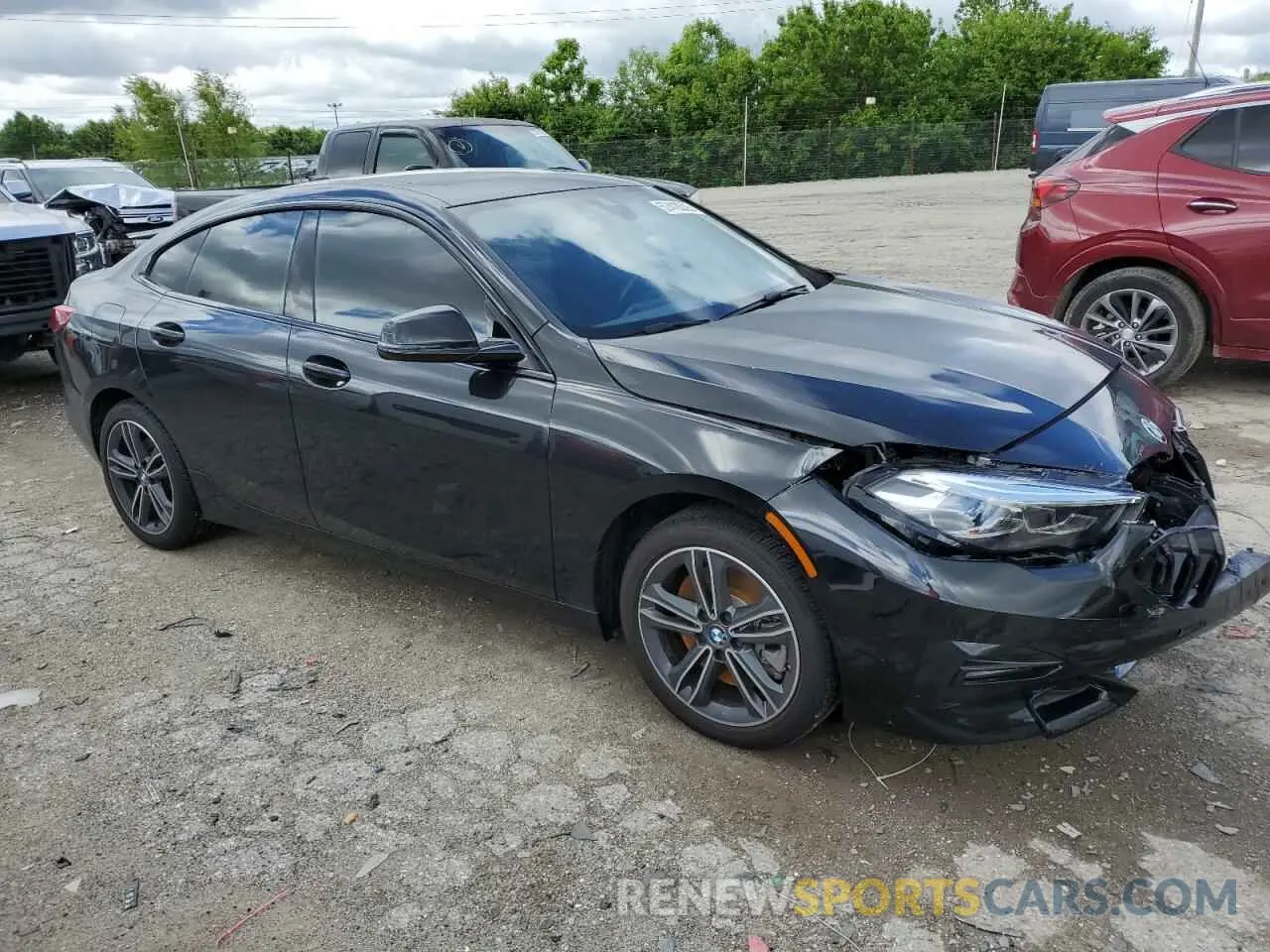 4 Фотография поврежденного автомобиля WBA73AK05M7H16818 BMW 2 SERIES 2021