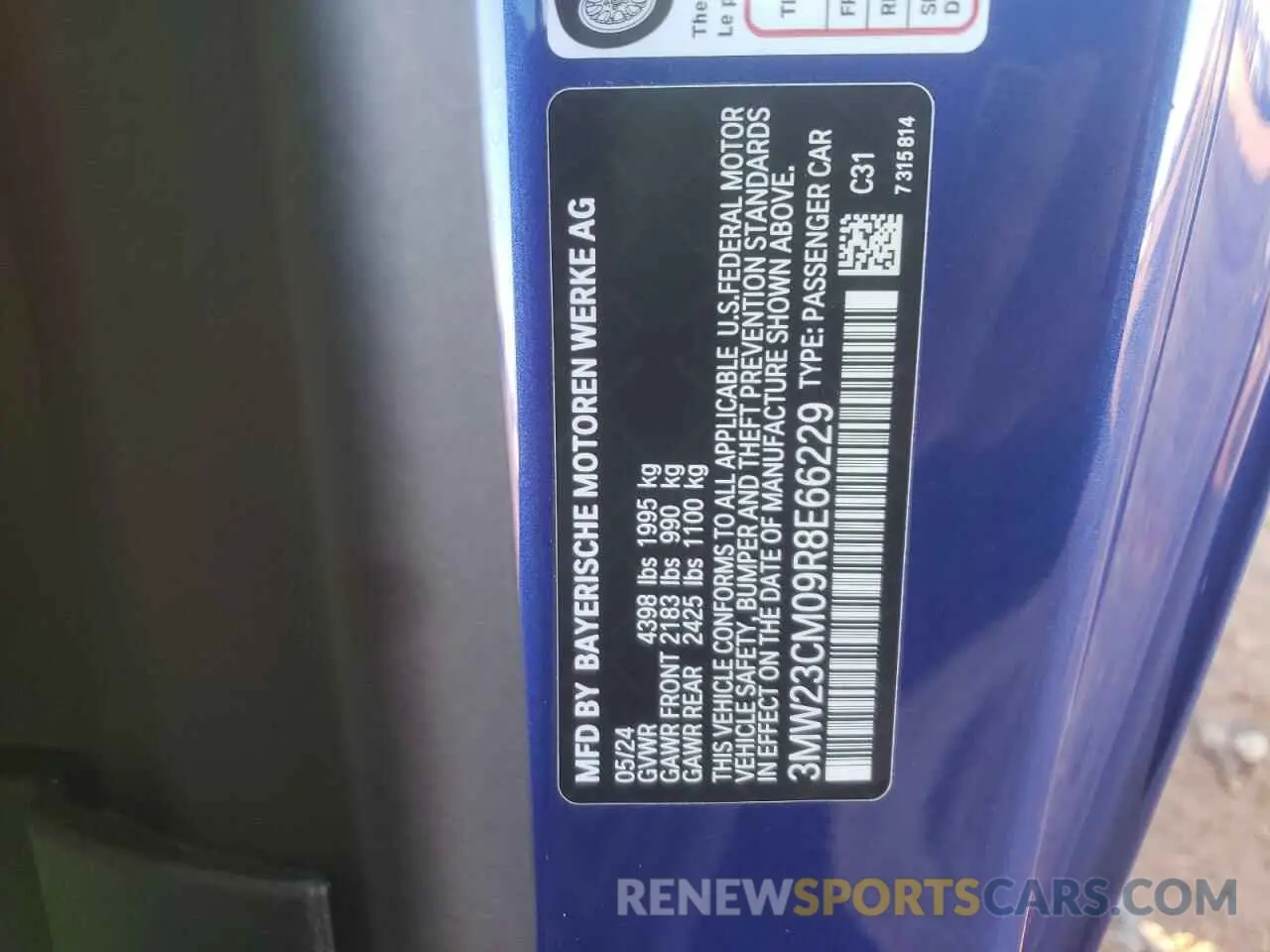12 Фотография поврежденного автомобиля 3MW23CM09R8E66229 BMW 2 SERIES 2024