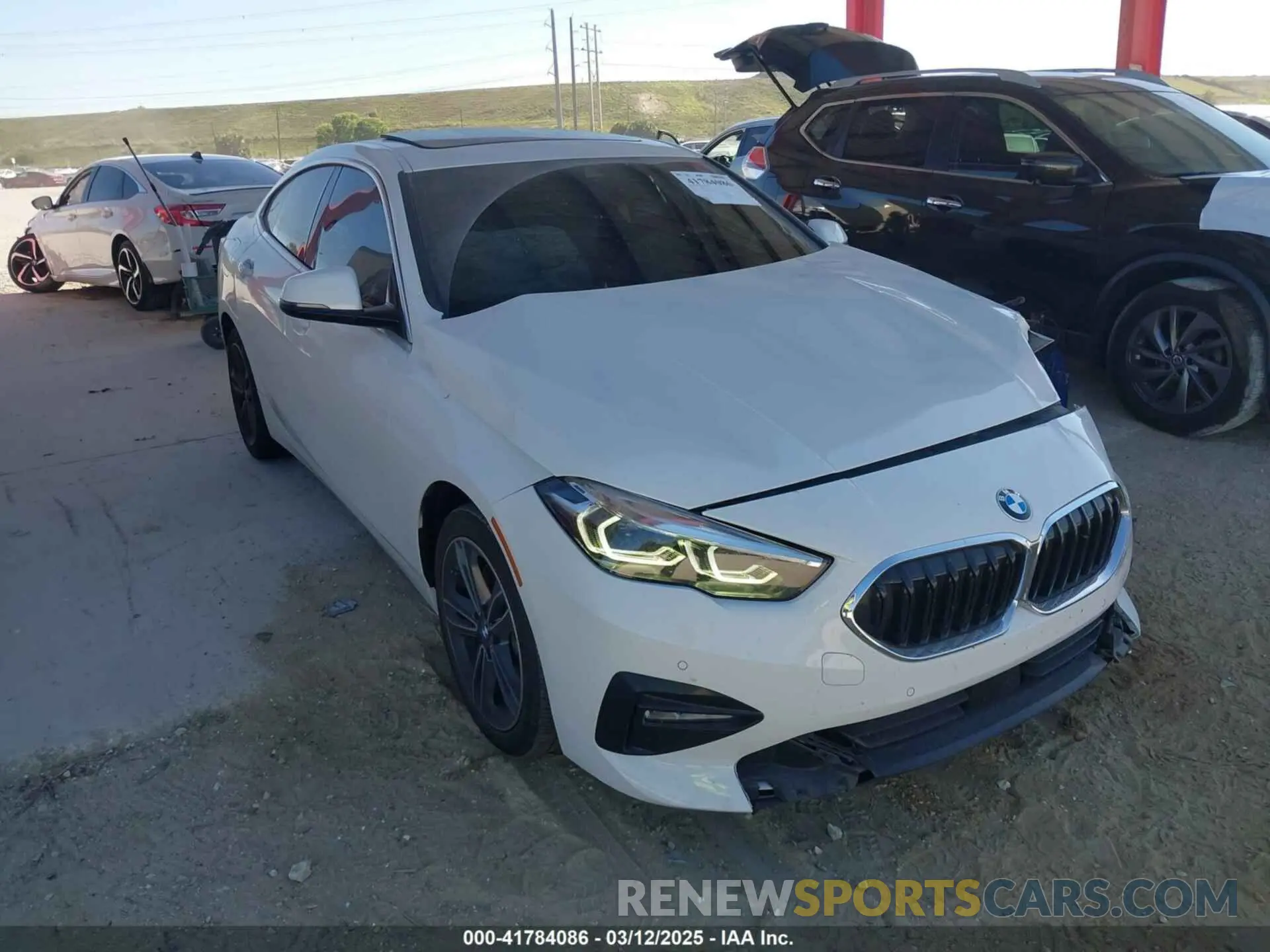 1 Photograph of a damaged car WBA53AK00M7J44898 BMW 228I GRAN COUPE 2021