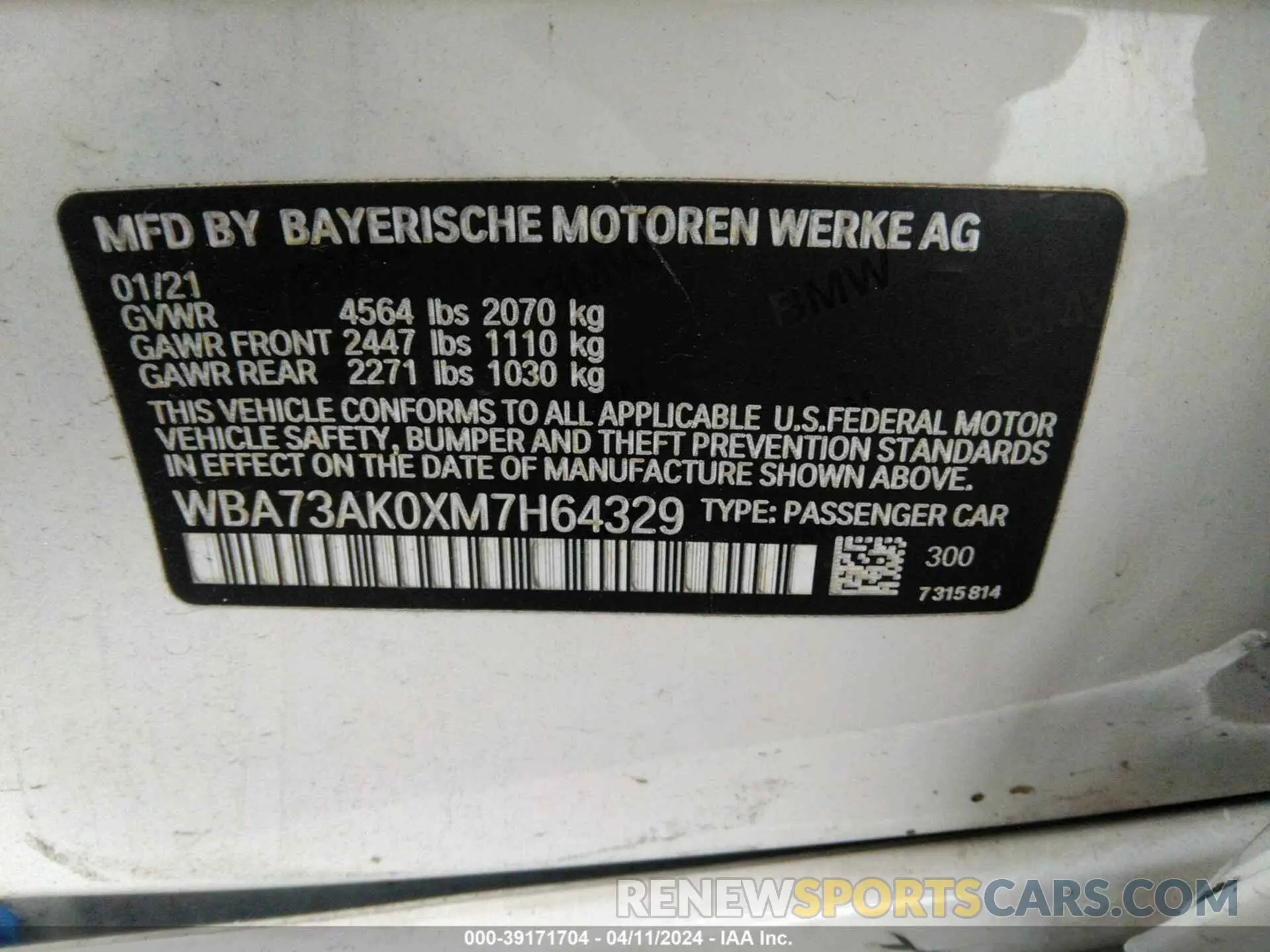 9 Photograph of a damaged car WBA73AK0XM7H64329 BMW 228I GRAN COUPE 2021