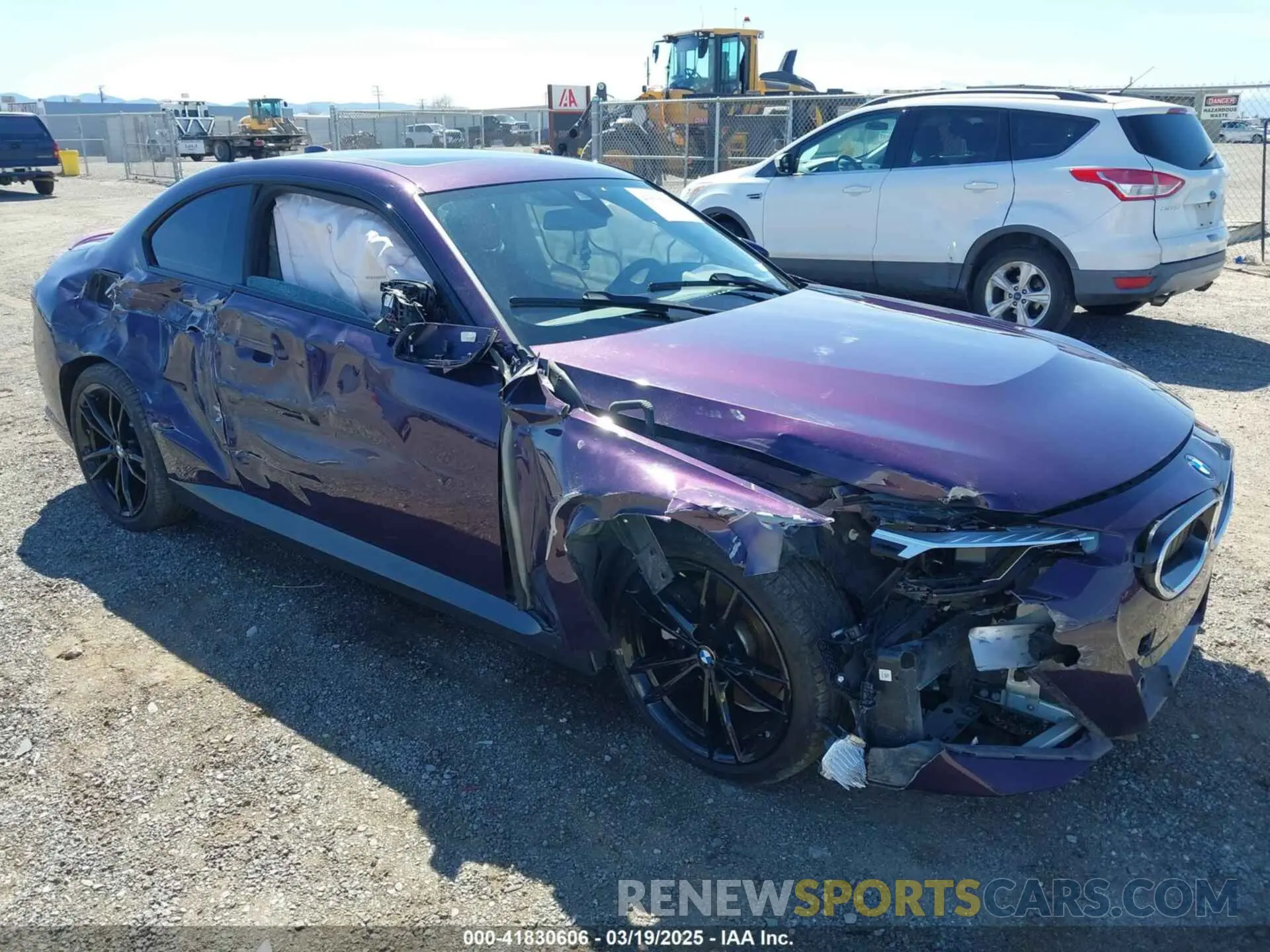 1 Photograph of a damaged car 3MW23CM03N8C63489 BMW 230 2022