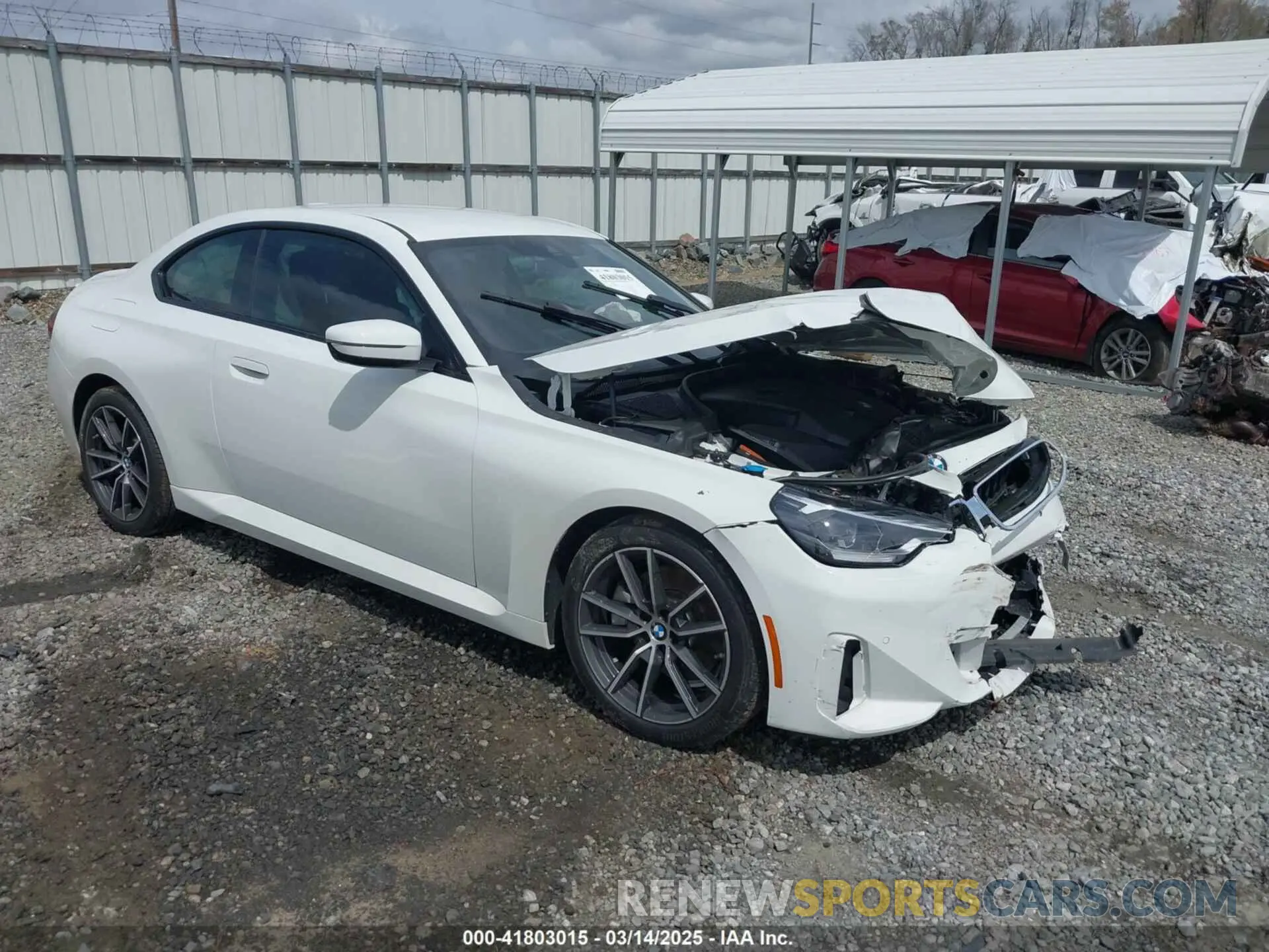 1 Photograph of a damaged car 3MW23CM05R8E25175 BMW 230 2024