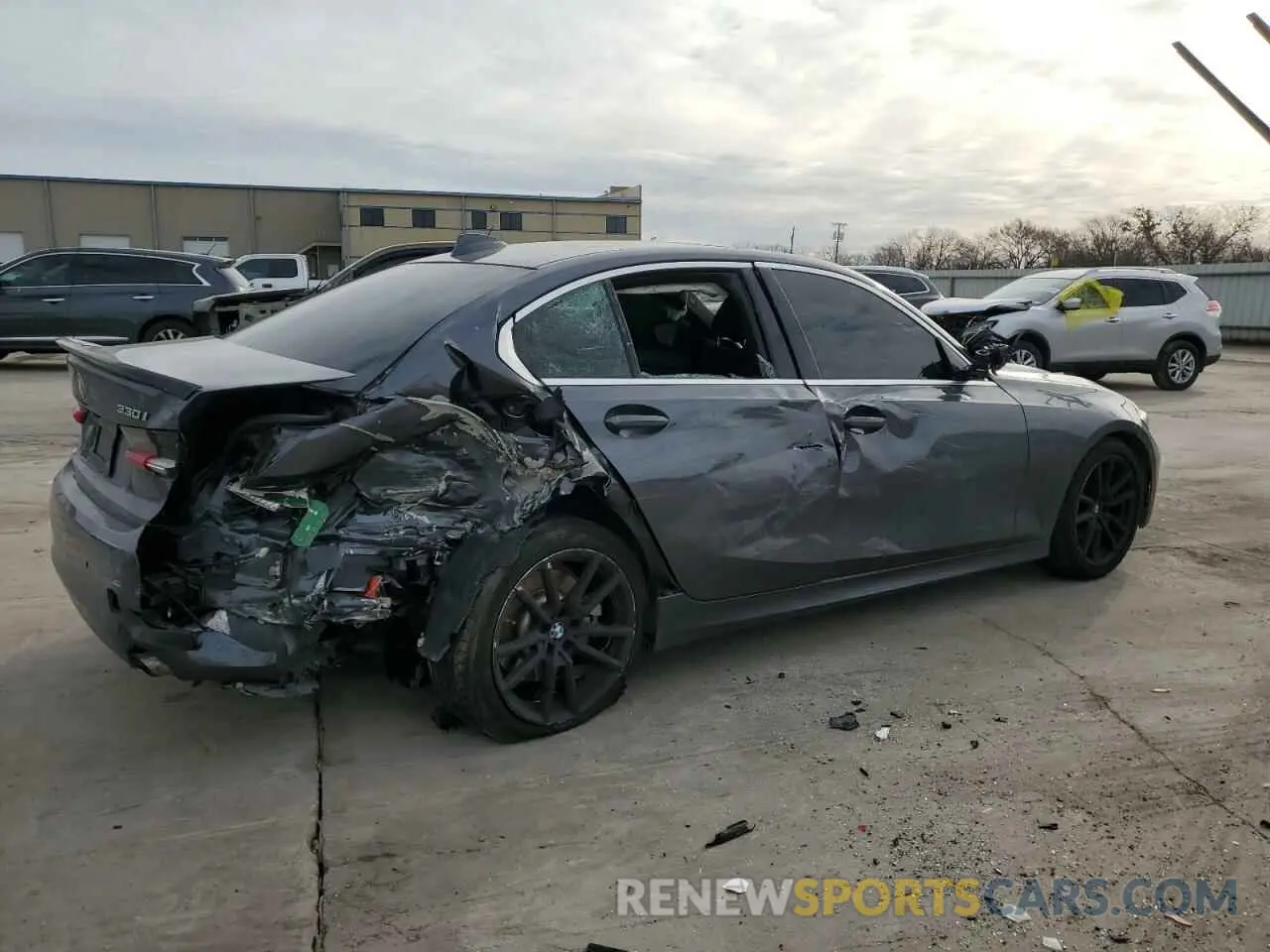 3 Фотография поврежденного автомобиля 3MW5R1J50K8B01198 BMW 3 SERIES 2019