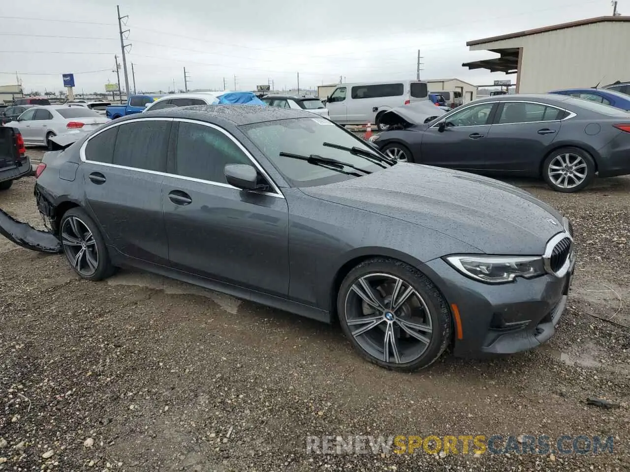4 Фотография поврежденного автомобиля 3MW5R1J53K8B00546 BMW 3 SERIES 2019