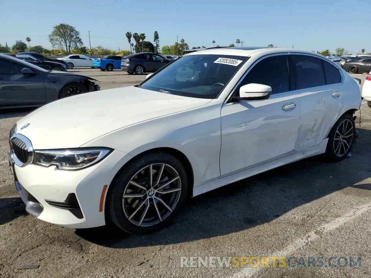 1 Фотография поврежденного автомобиля 3MW5R1J54K8B00443 BMW 3 SERIES 2019