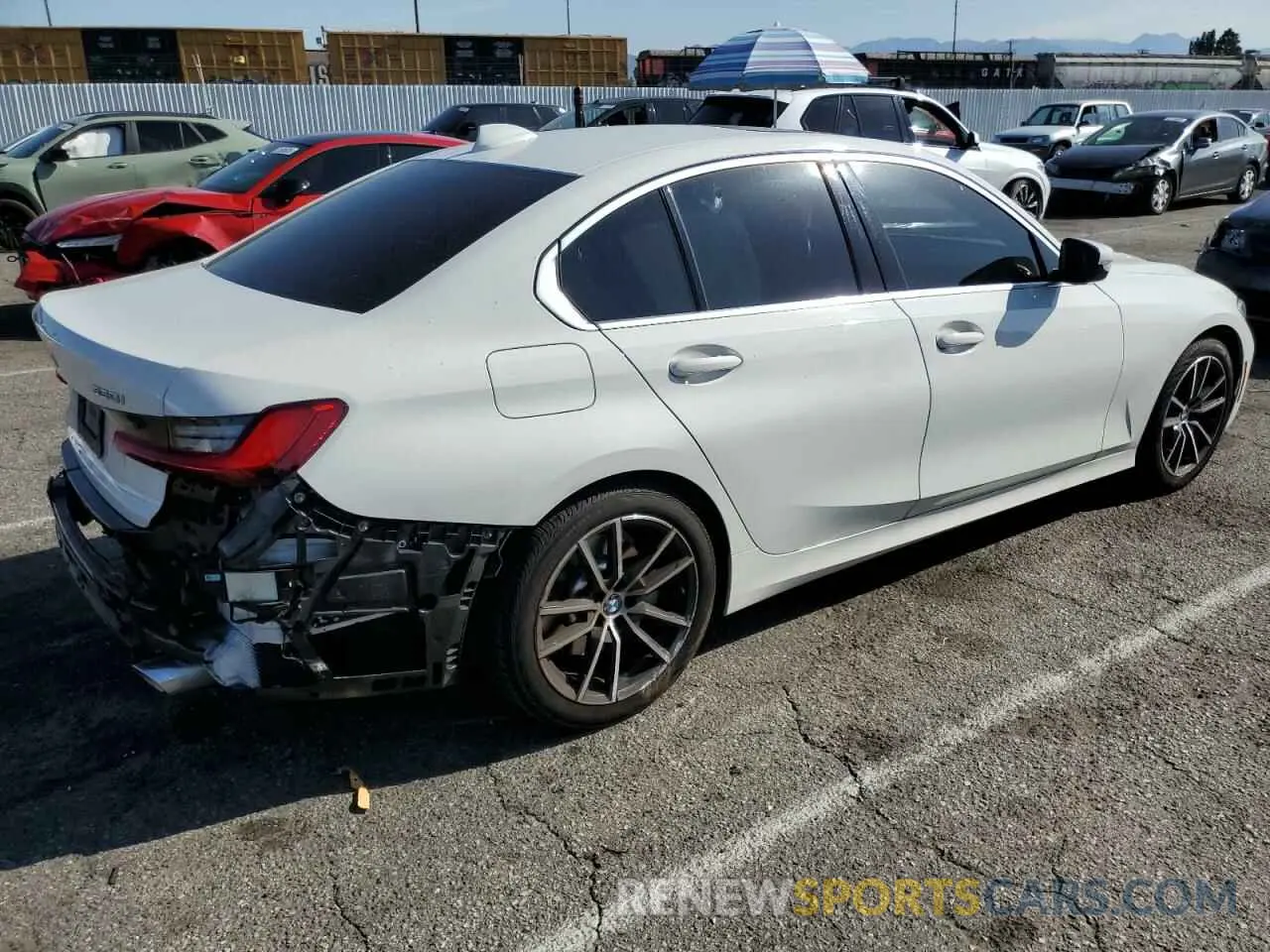 3 Фотография поврежденного автомобиля 3MW5R1J54K8B00443 BMW 3 SERIES 2019